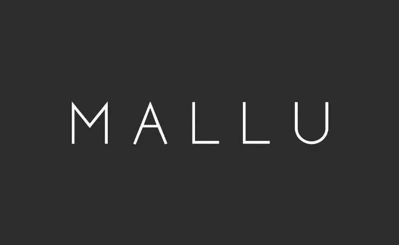 MALLU text logo displayed in an article about Mallu performing her album Highly Sensitive in the US wearing EKLEXIC