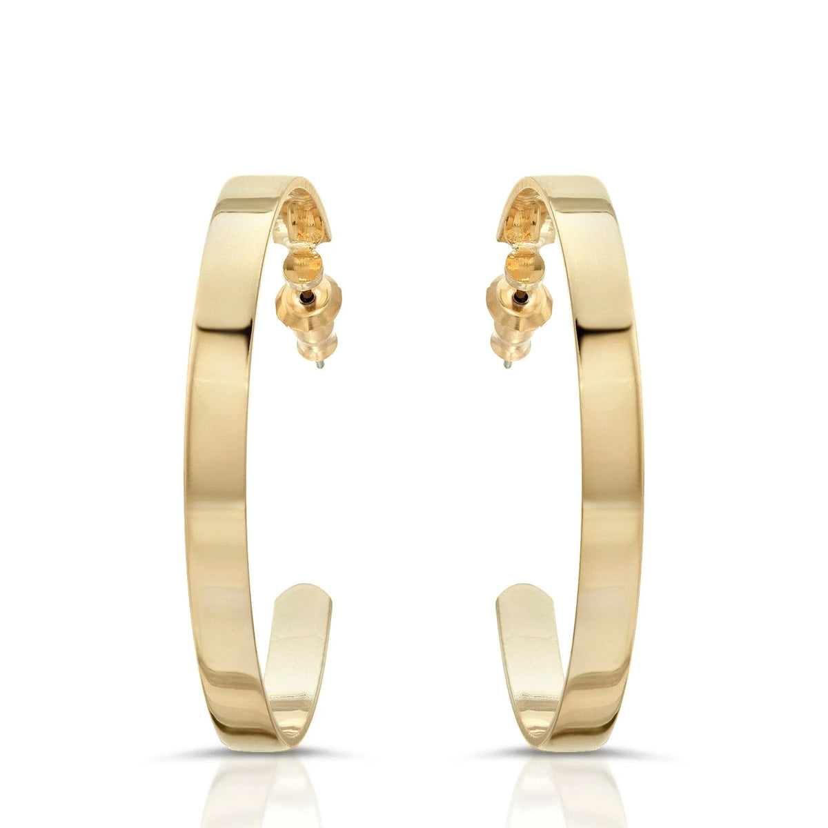 Gold hoop earrings in a pair, 2 inch Isla Hoops for a stylish look