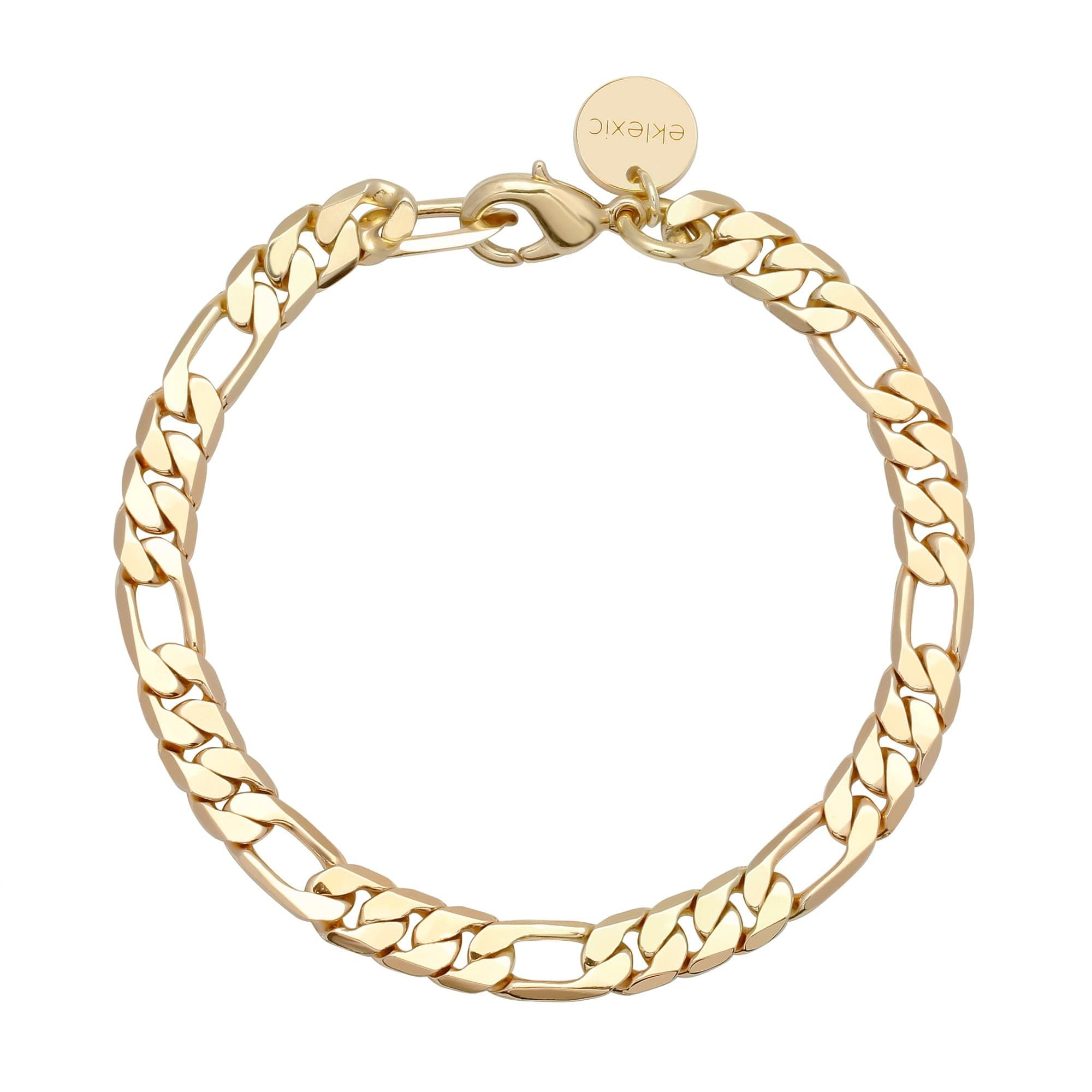 Gold Figaro Chain Bracelet on Baby Axel Anklet product display