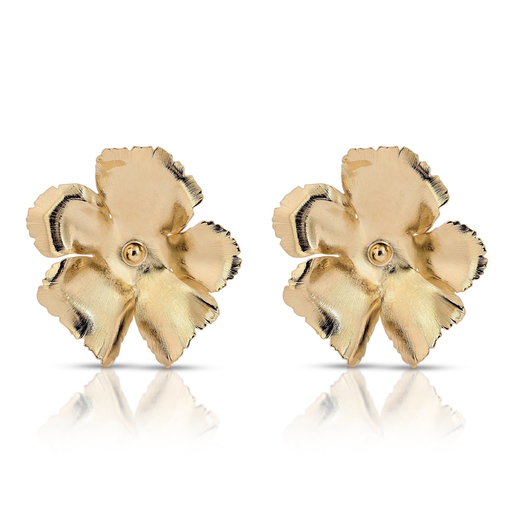 Bennett Earrings Gold Flower Earrings Stylish Jewelry for Any Look