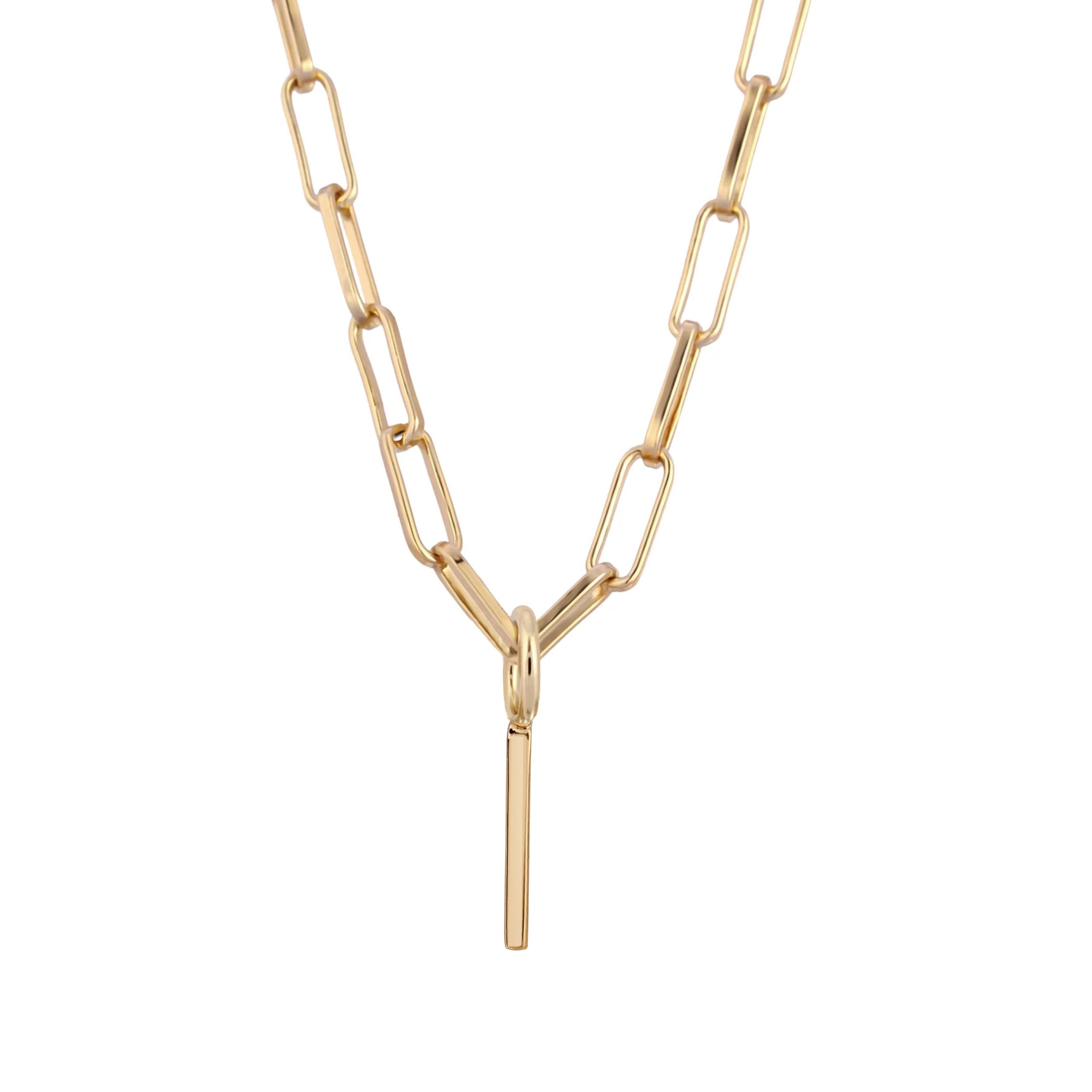 Essential Letter Charm Necklace - GOLD / I / 16’’ - Charm Necklaces