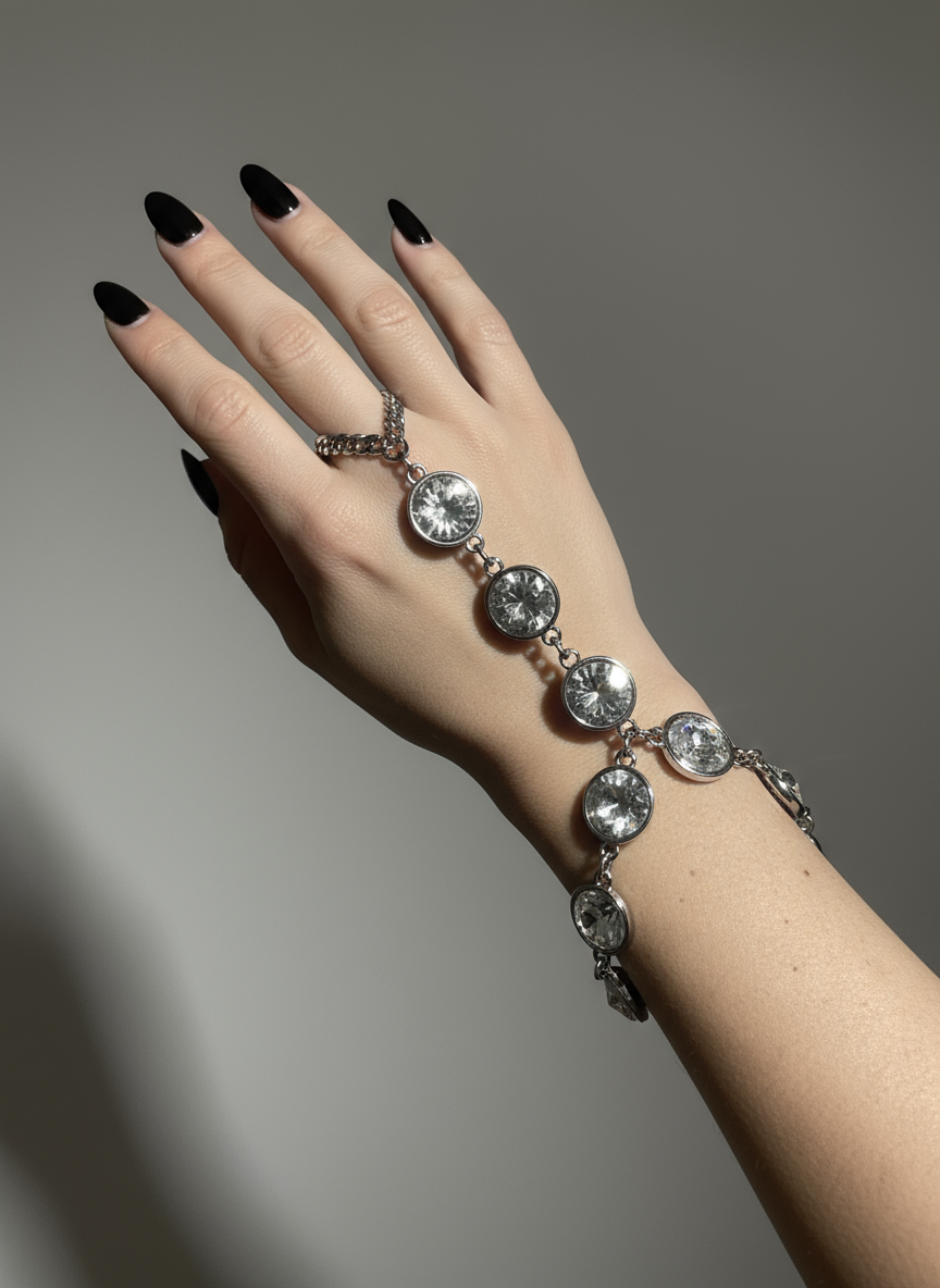 Show Stopper Crystal Hand Chain