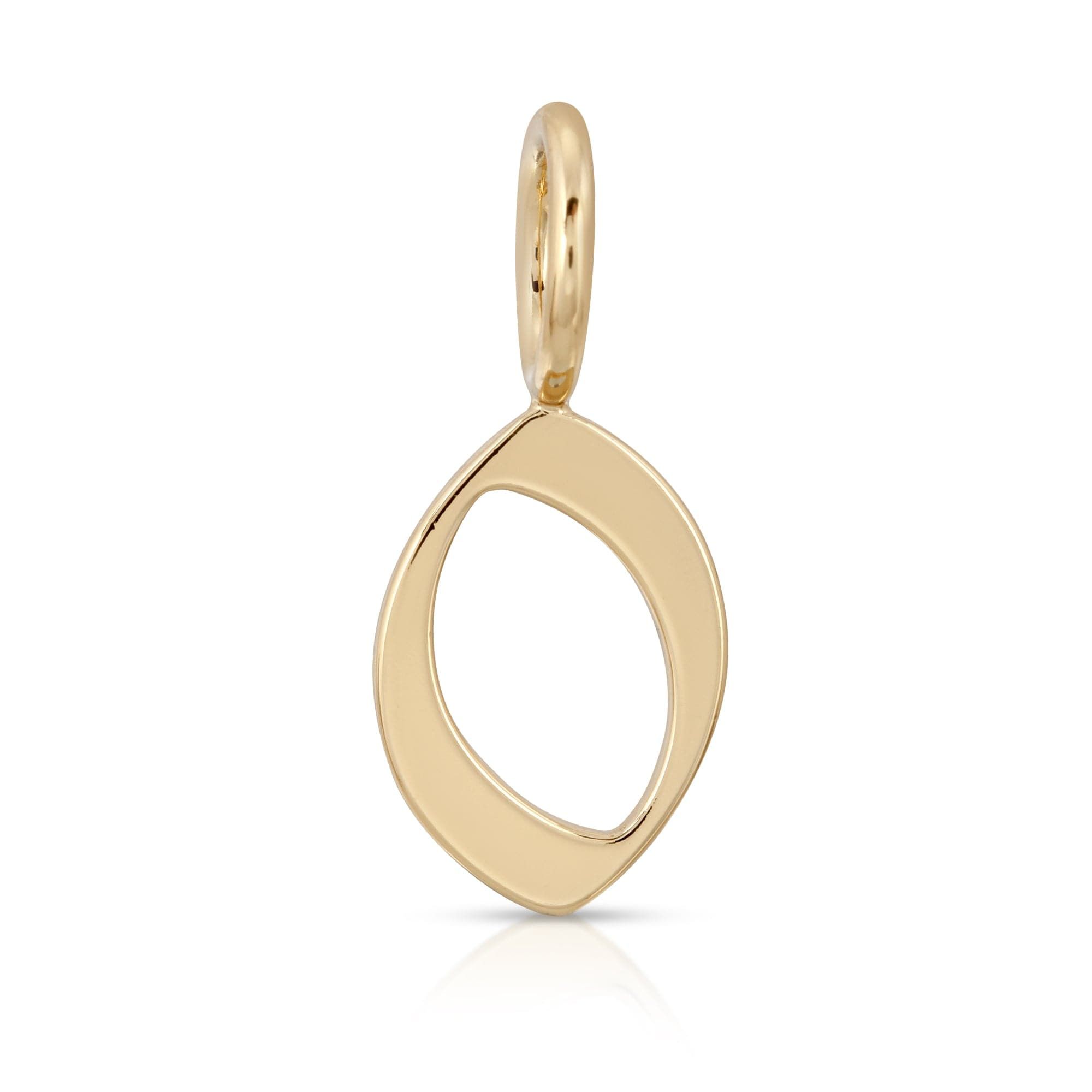 Gold open oval pendant from Gothic Numbers collection looks stylish and unique
