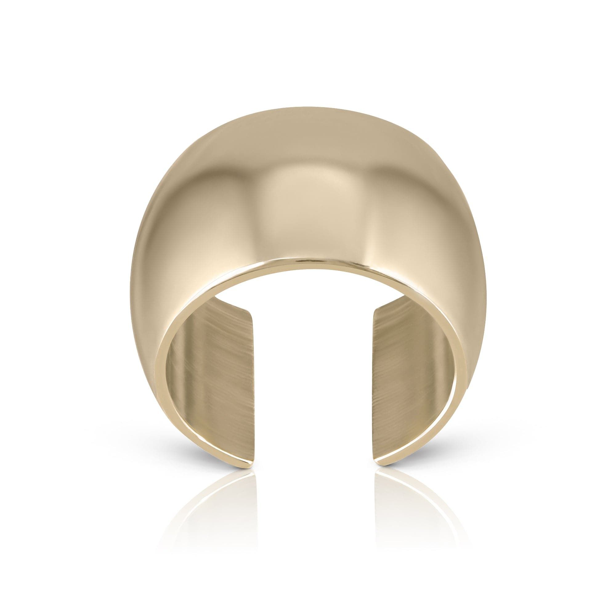 Gold-colored metal ear cuff from Gordon Ear Cuff for a stylish edgy look