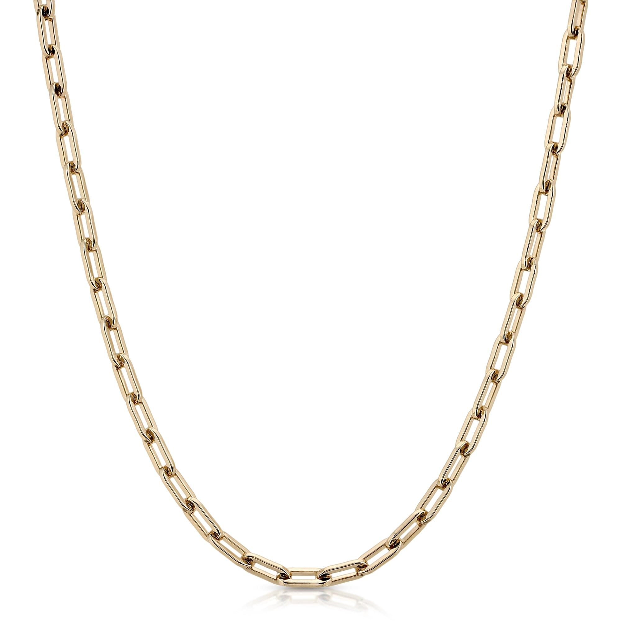 Elegant Gold Chain Necklace from the Medium Link Mask Chain collection