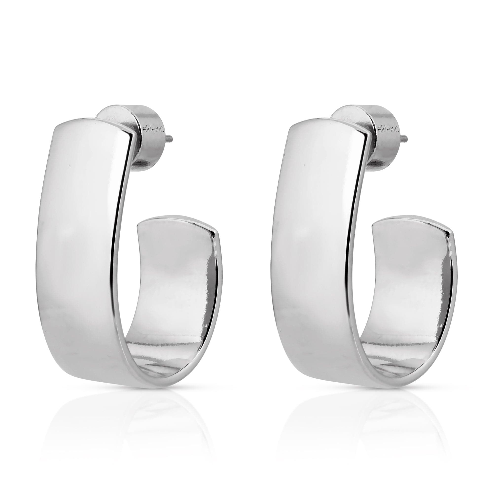 Ophelia Hoops silver hoop earrings for a chic casual look
