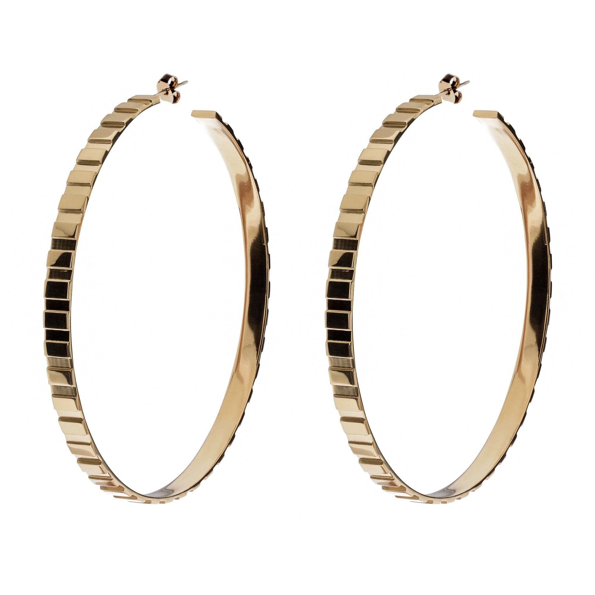 Rectangle Step Pattern Hoops