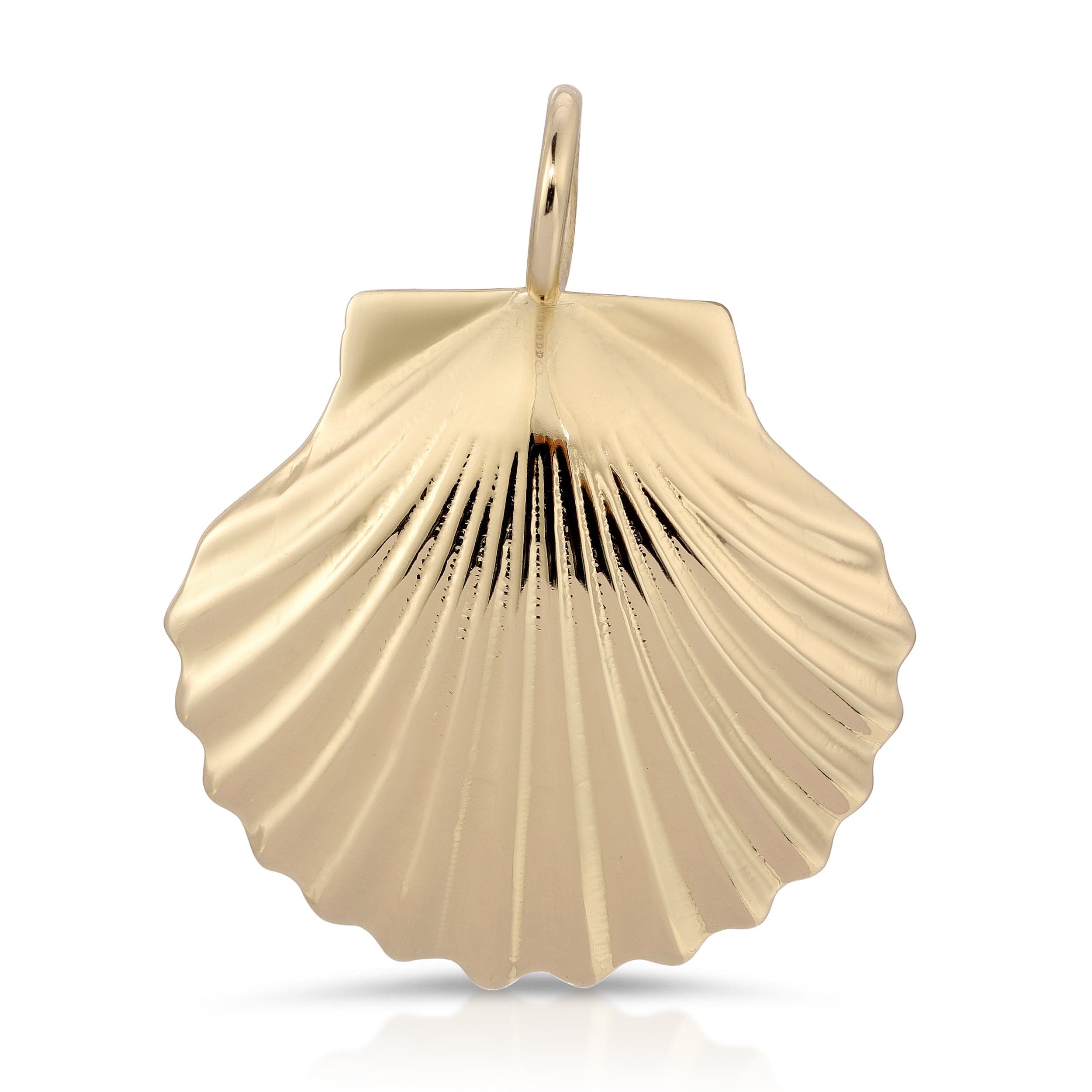 Gold seashell pendant from Shelly Pendant collection, perfect for a beachy vibe