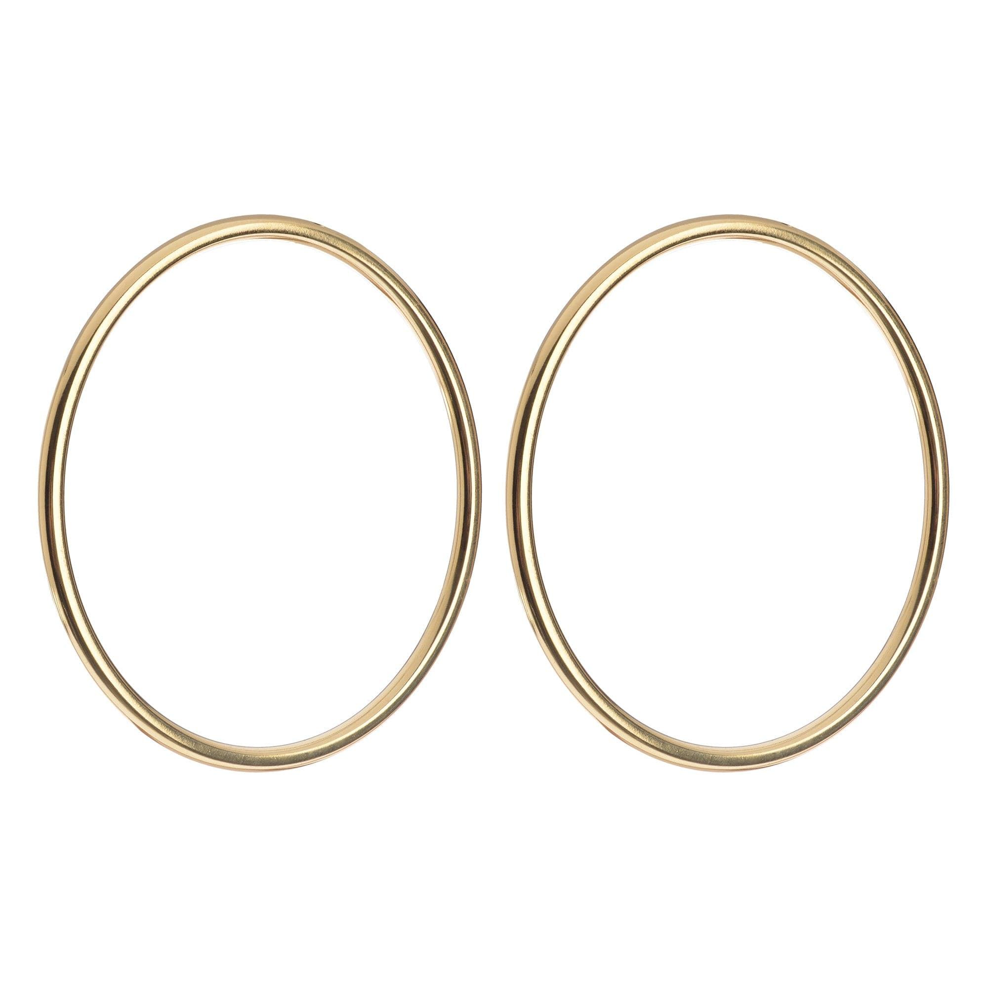 Gold hoop earrings from XL Mia Earrings collection, perfect for everyday wear