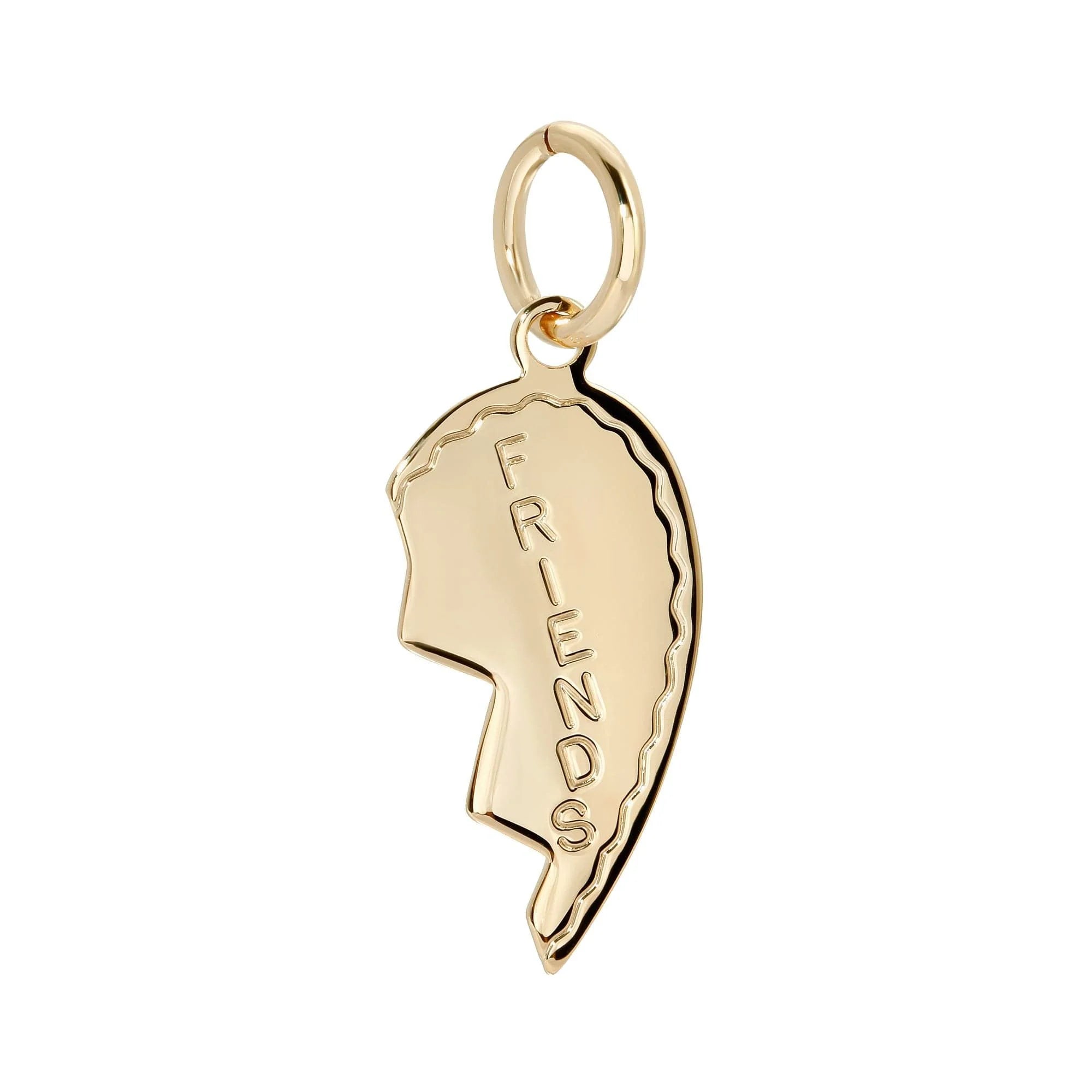 Gold friends pendant from BFF Pendants, perfect for sharing with your bestie