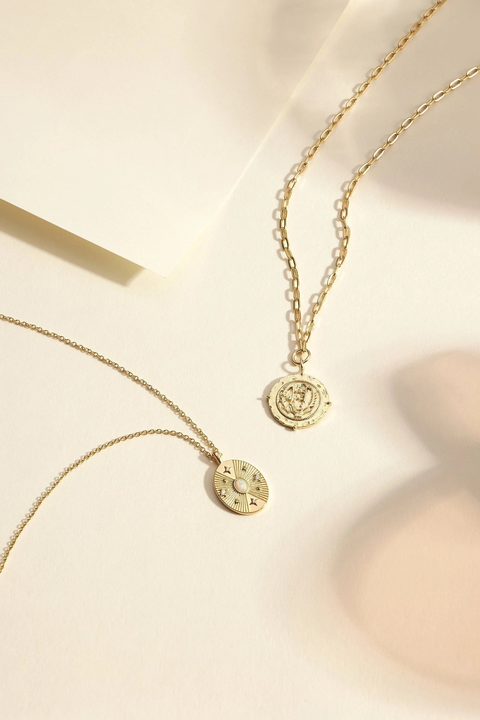 Gold coin pendant necklaces perfect for stacking and everyday style vibes