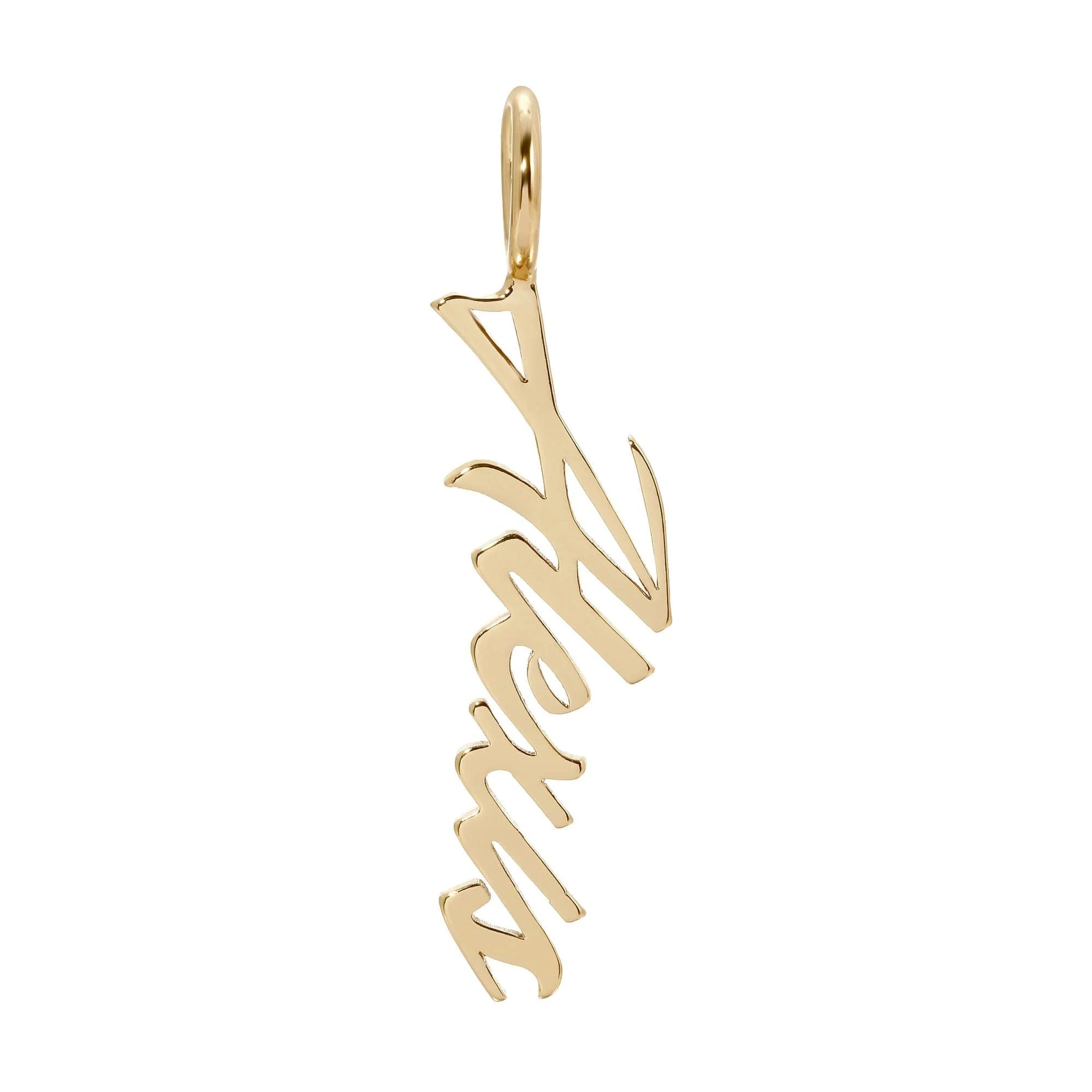 Gold Jesus pendant on a chain, perfect for customizing with your name