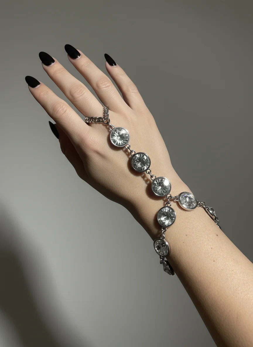 Show Stopper Crystal Hand Chain