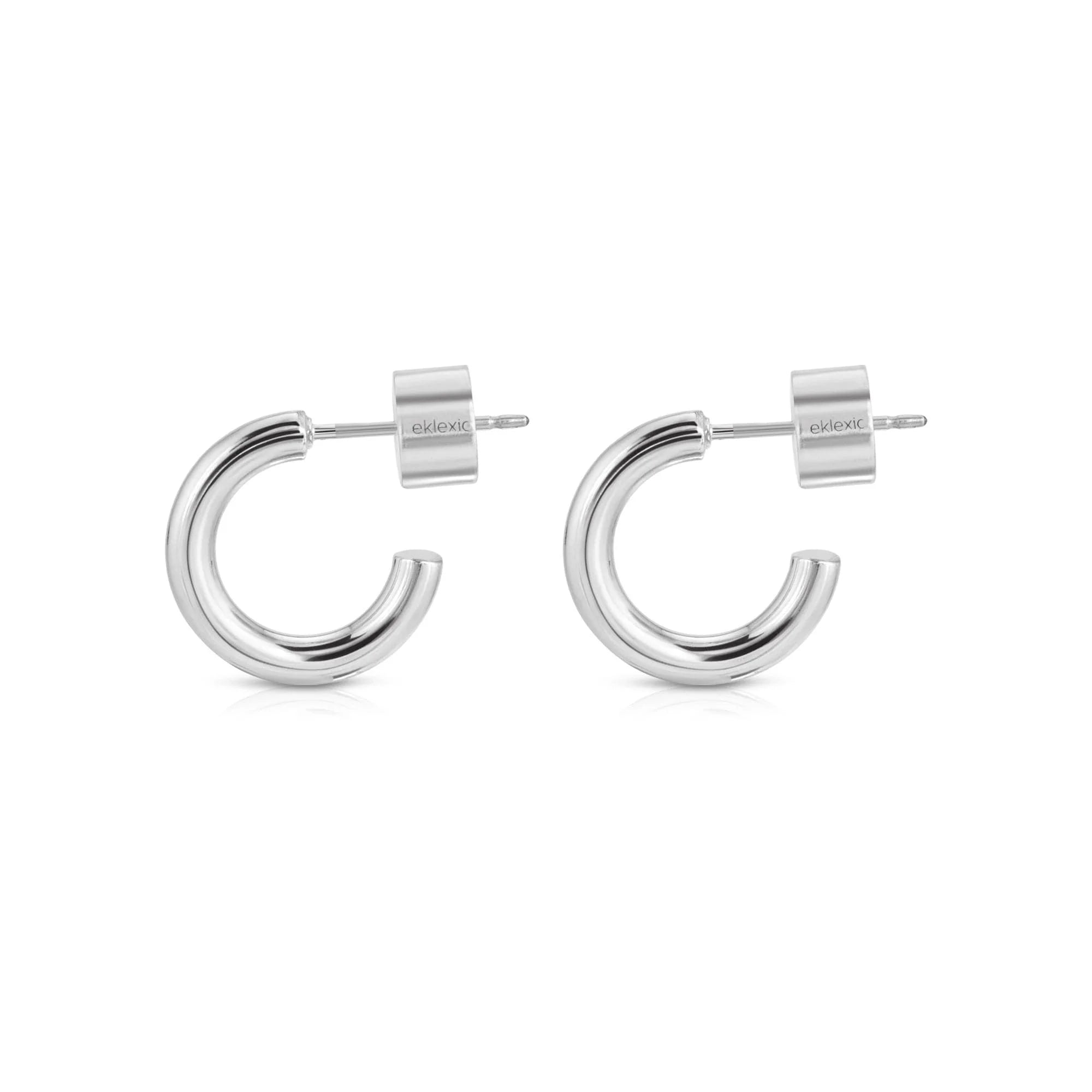 Lisa Huggie Hoops silver hoop earrings for a chic jewelry look