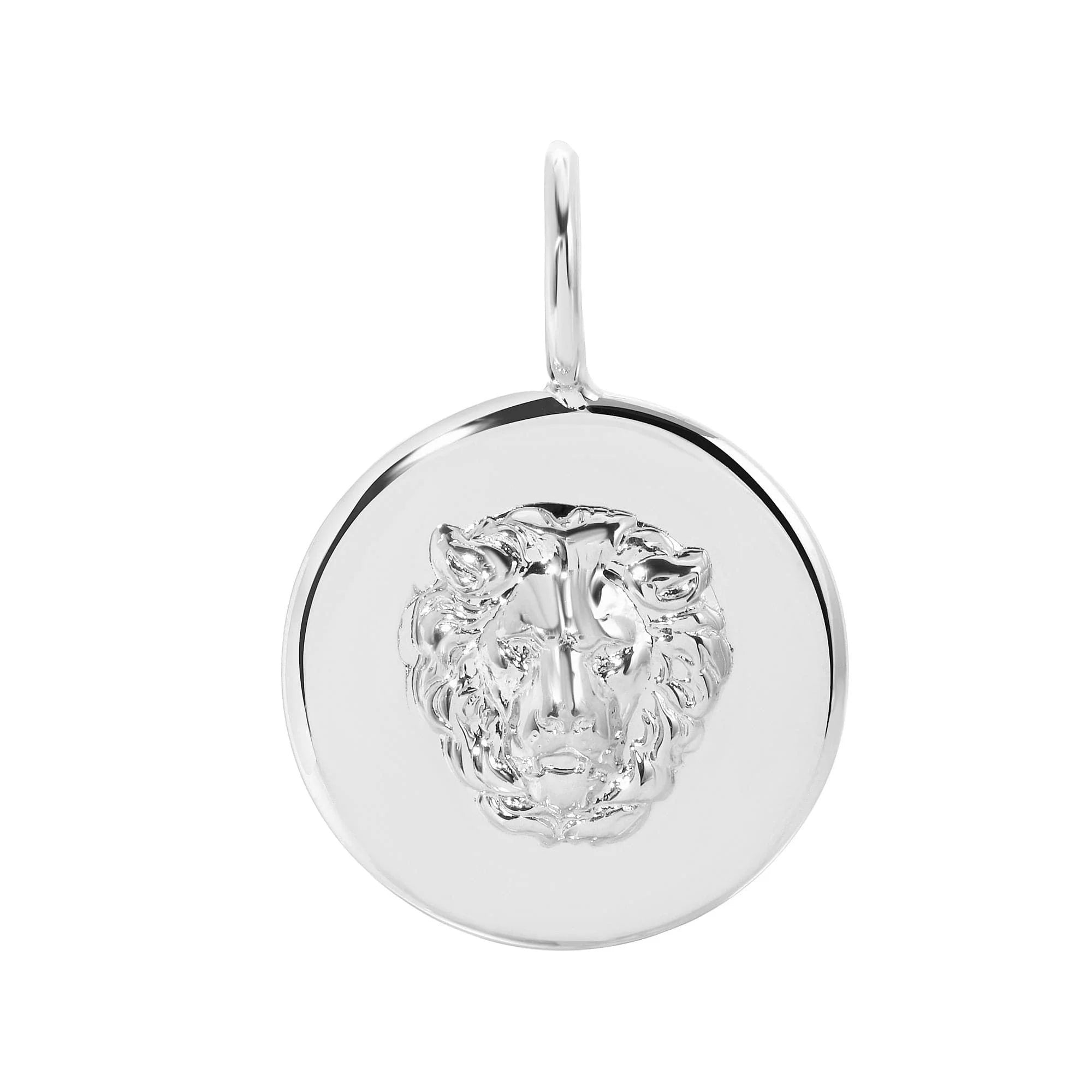 Silver Lion Head Pendant from Leni Lion Pendant line, stylish and unique jewelry piece