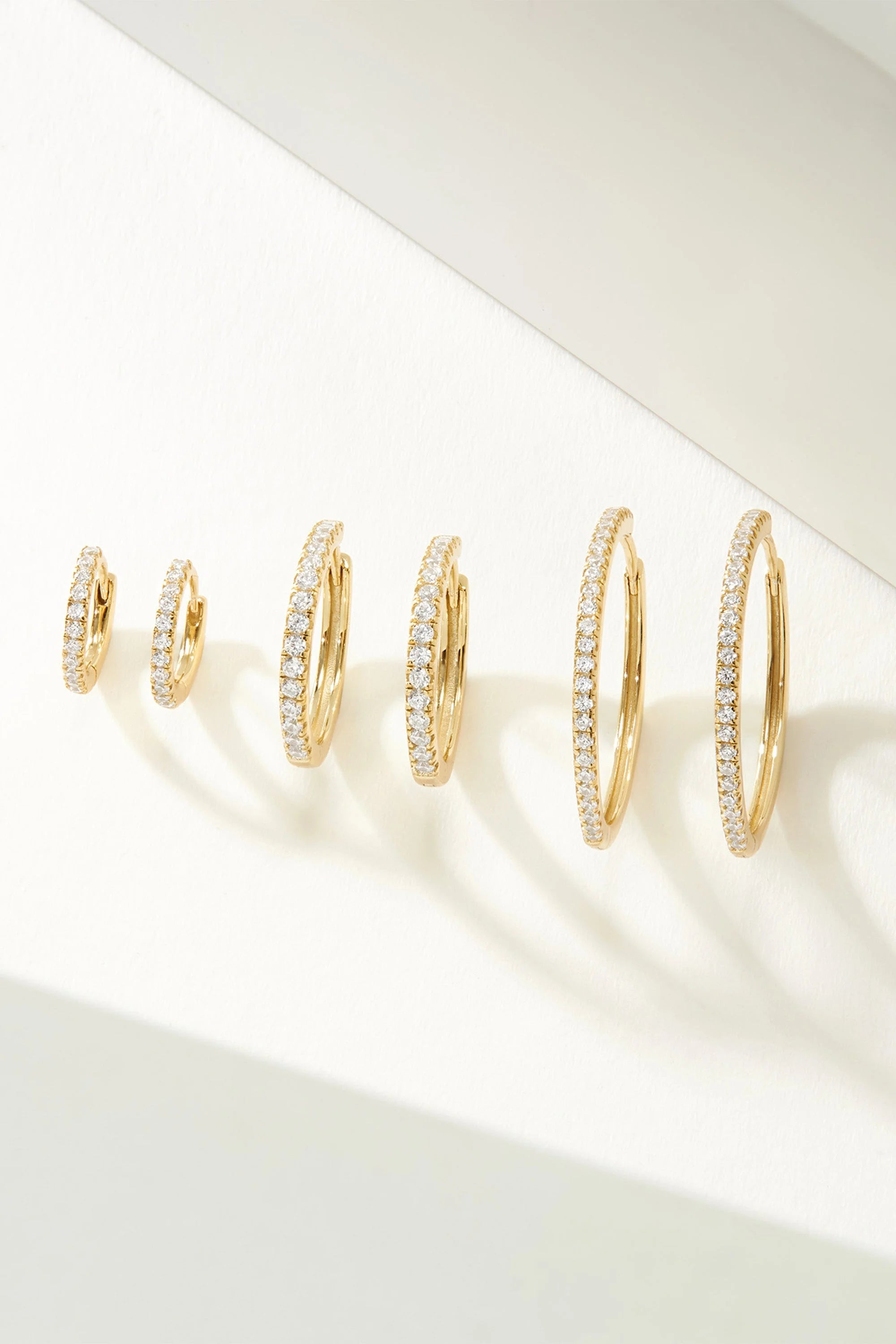 Mini CZ Huggie Hoop Earrings - Hoop Earrings