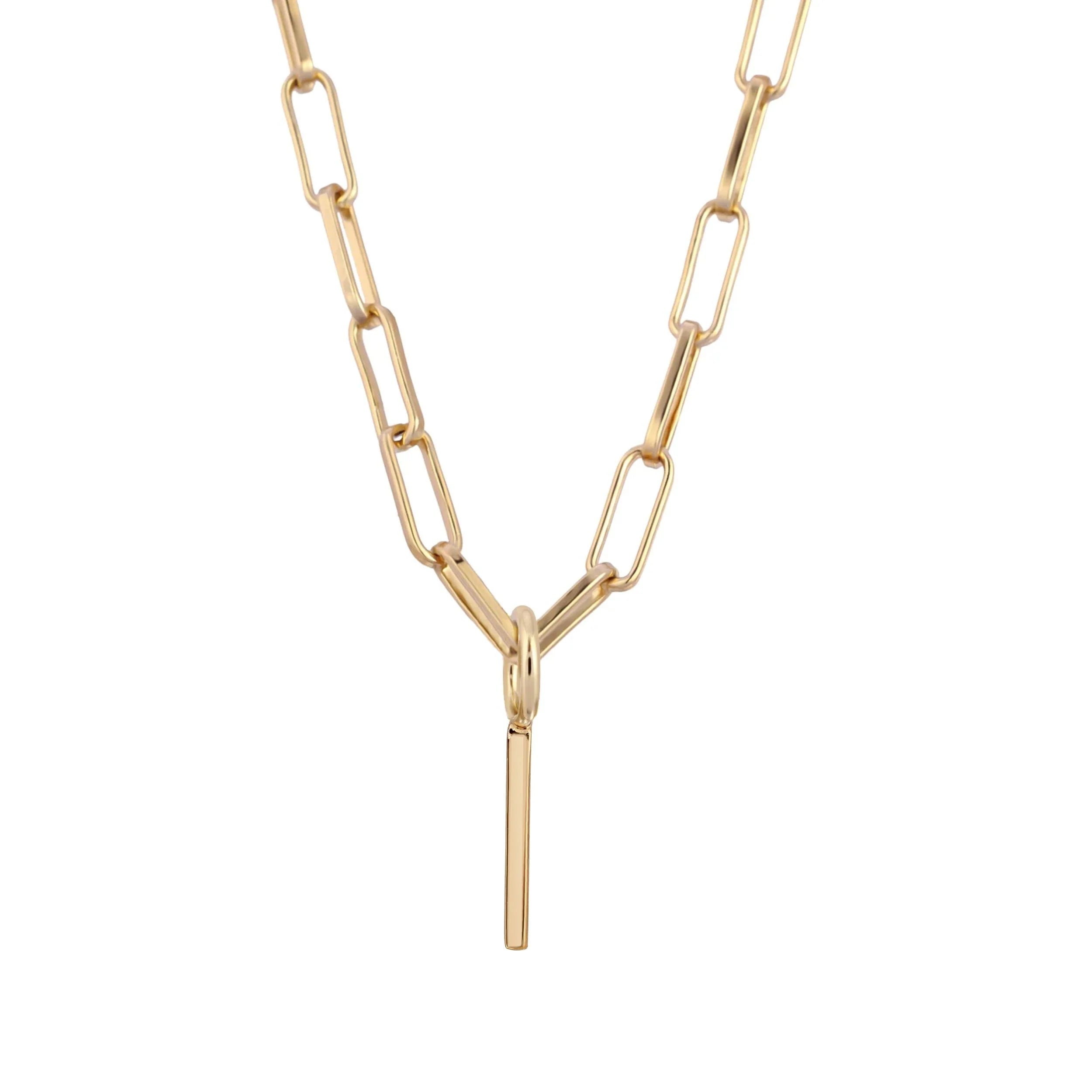 Essential Letter Charm Necklace - GOLD / I / 16’’ - Charm Necklaces