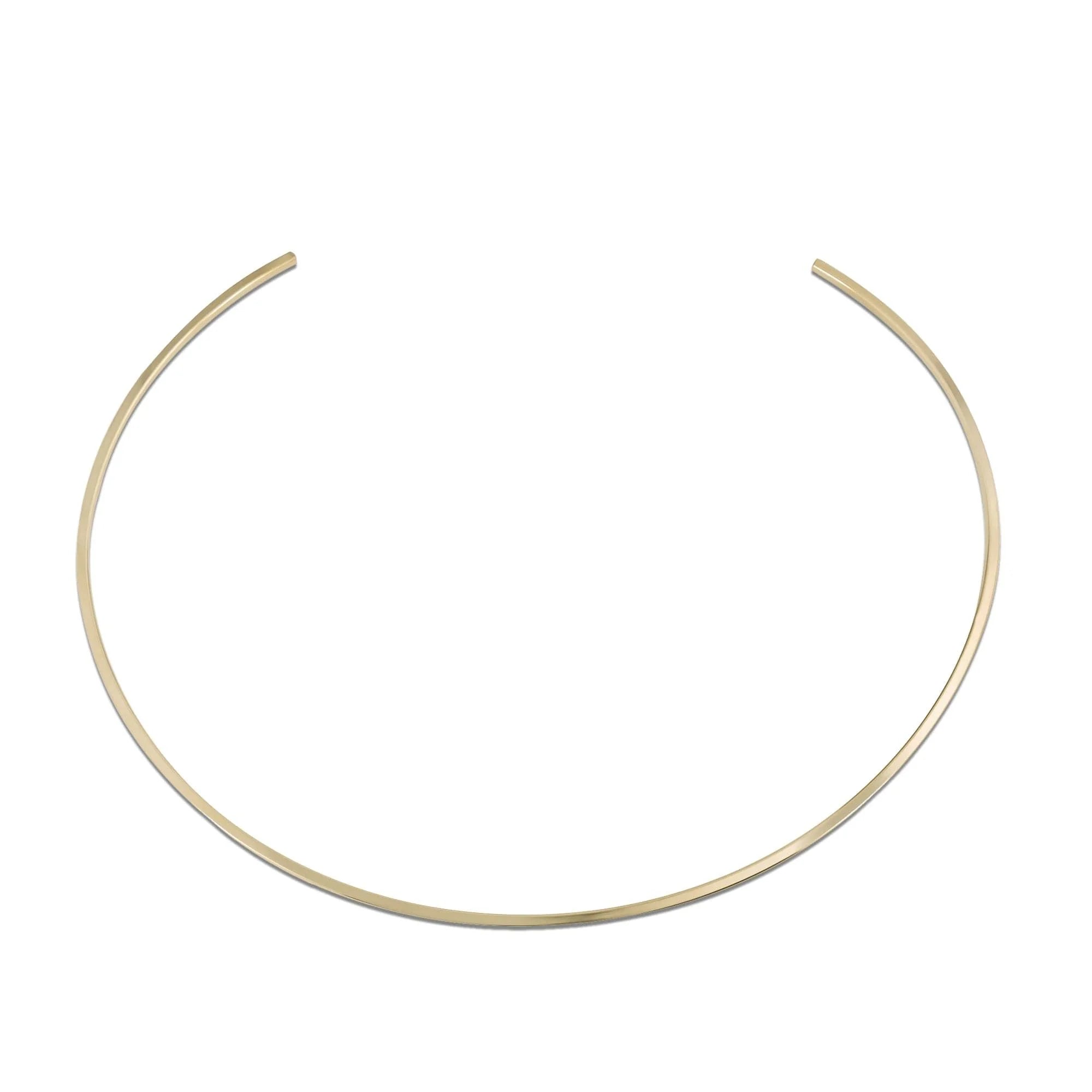 Super Thin Choker with open-ended gold design perfect for everyday style