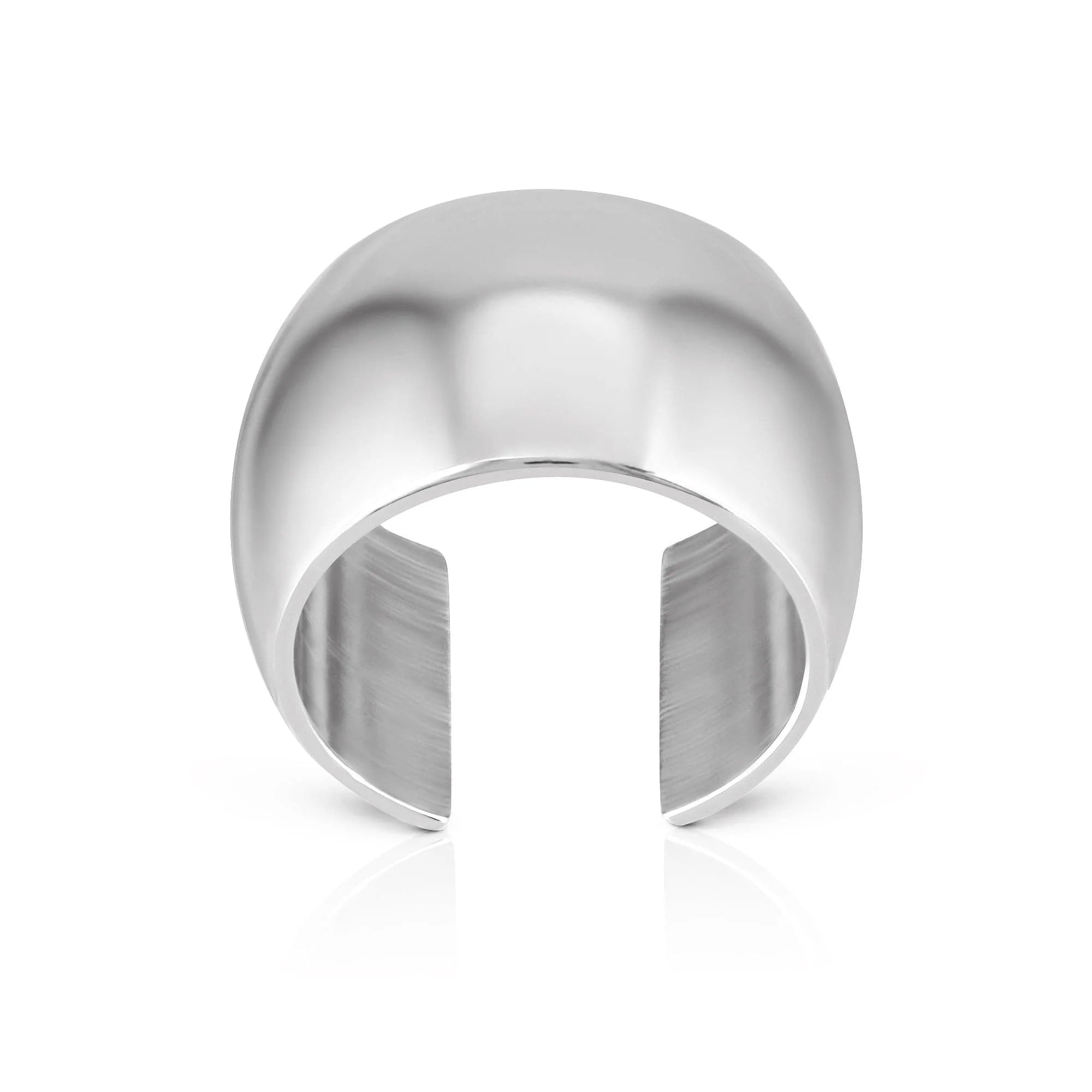 Silver dome-shaped cuff ring from the Gordon Ear Cuff collection