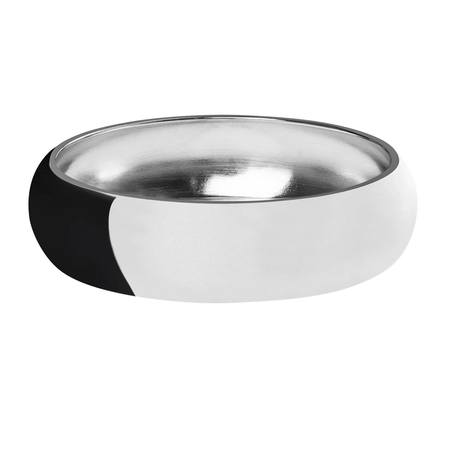 Two-tone decorative bowl with the Medium Athena Bangle for a stylish look