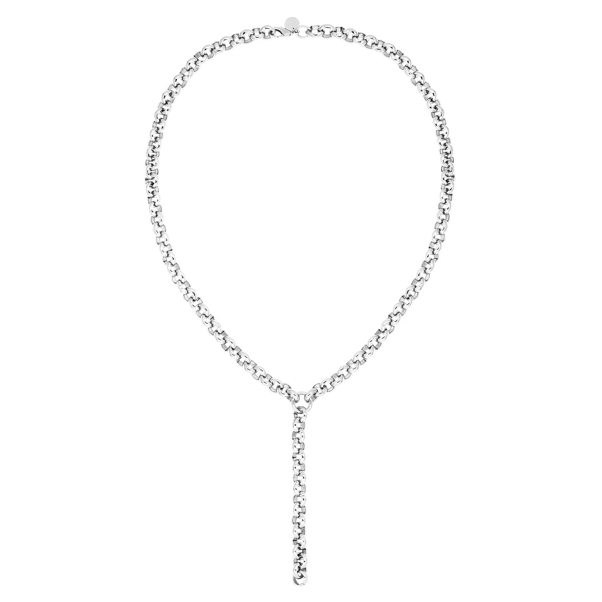 Silver chain Y-necklace from Royal Rolo Chain Lariat collection