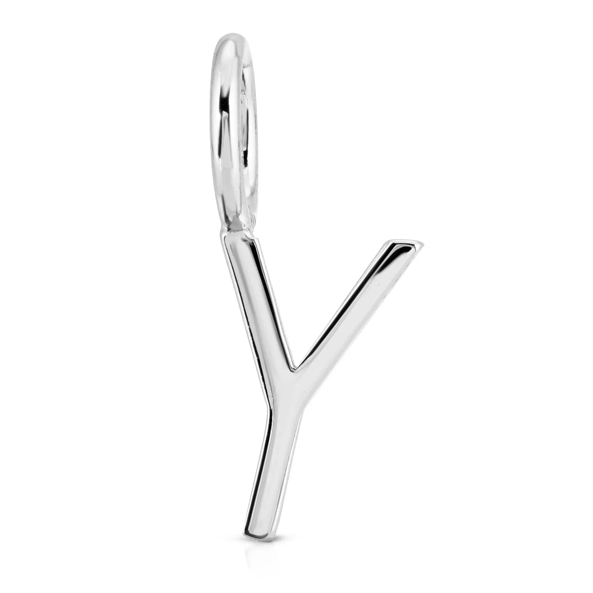 Silver letter Y charm from Silver Essential Letters for a cute personalized touch