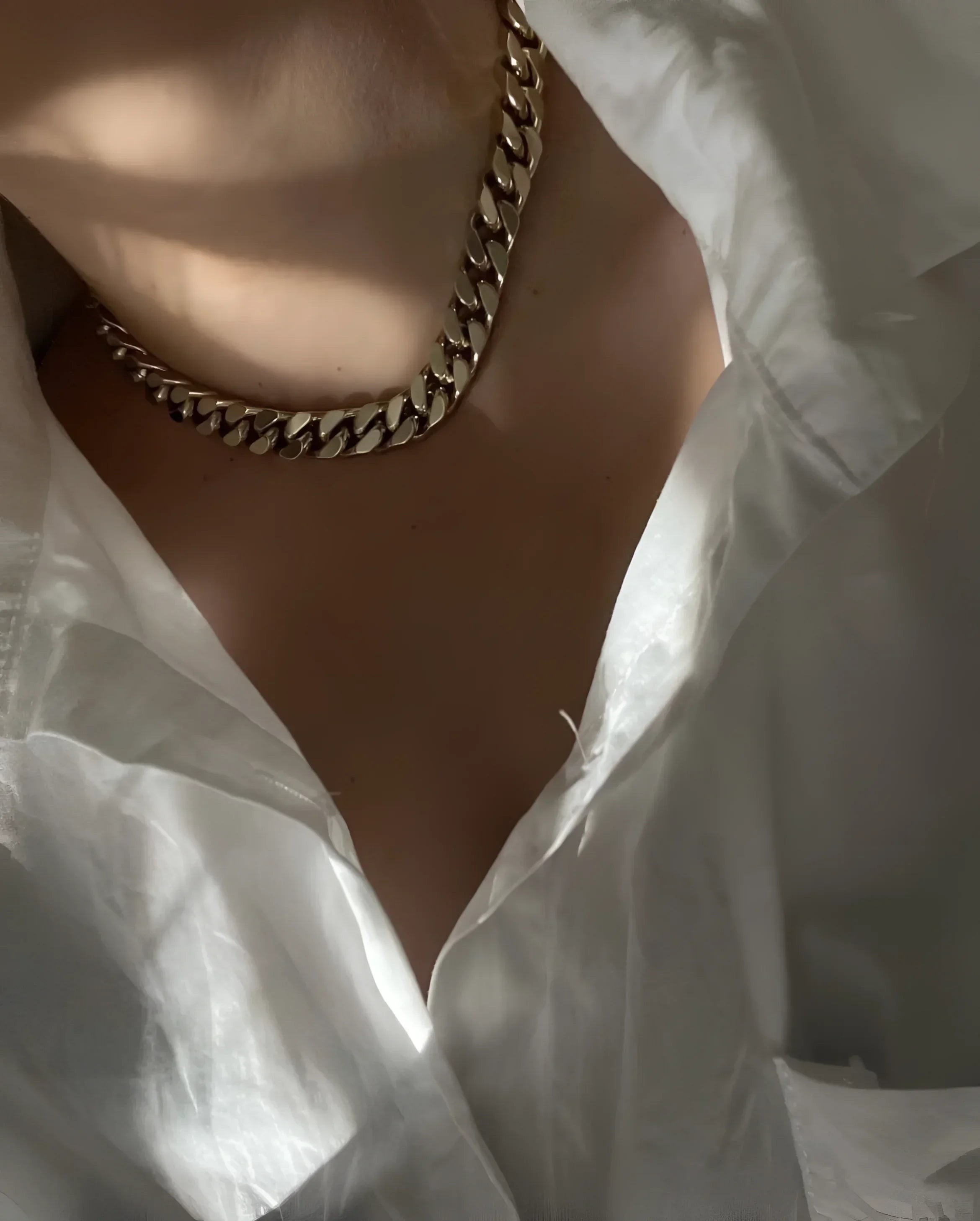 Gold chain necklace from the Taraji Necklace collection perfect for stylish looks