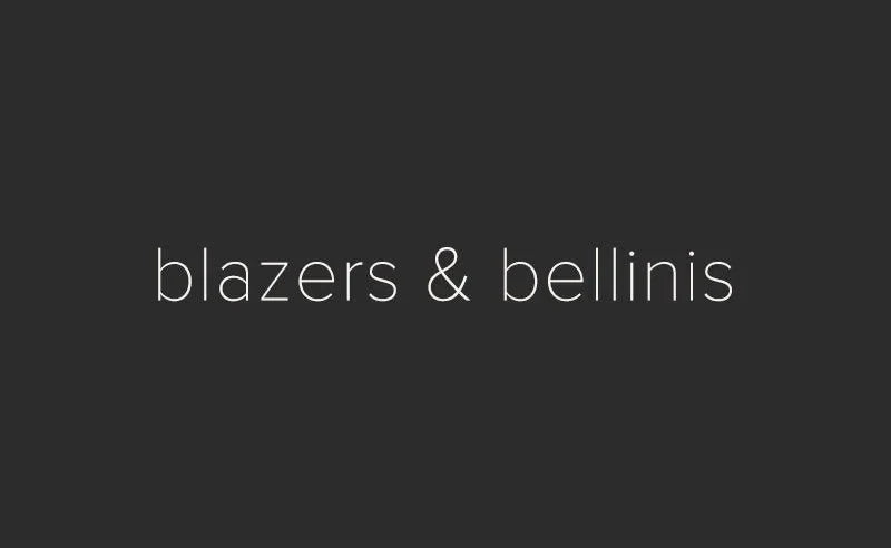 Blazers and Bellinis blog post logo featuring stylish text design for November 2013 article