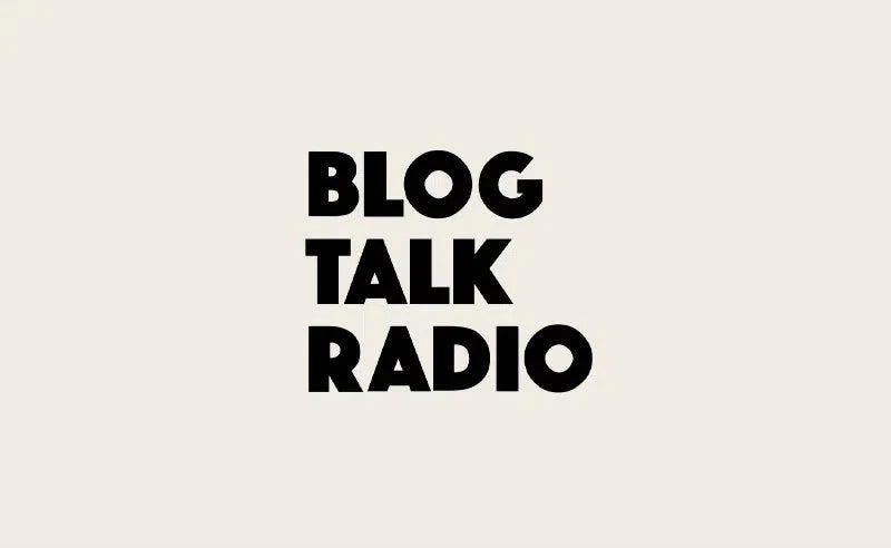 Blog Talk Radio logo featured in Interview with the Lone Blogger article.