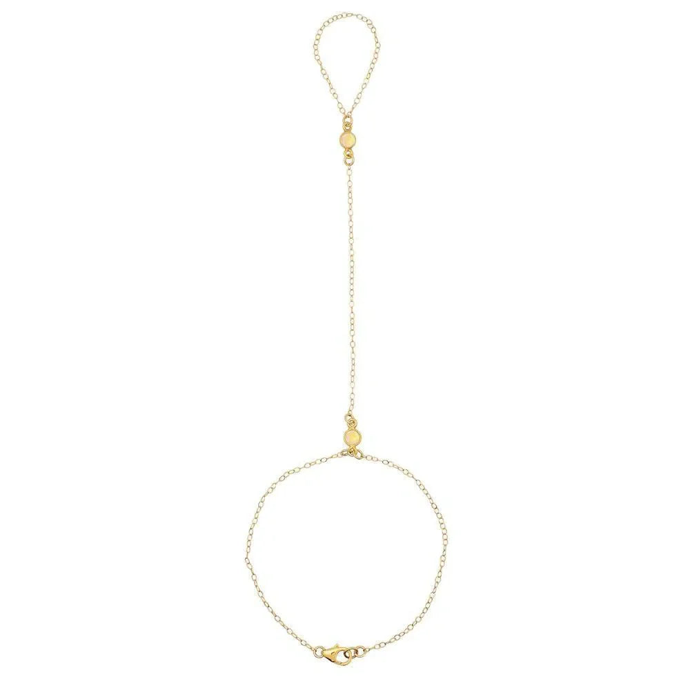 Gold-toned hand chain worn by Scheana Shay from Bravo’s Vanderpump Rules