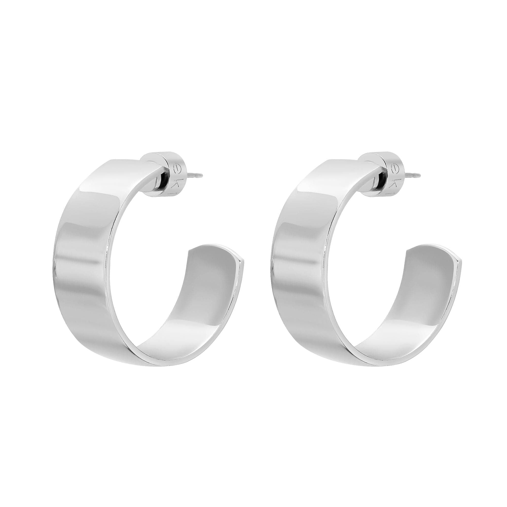 Pair of 1’’ Skylar Hoops in silver, perfect for stylish everyday wear