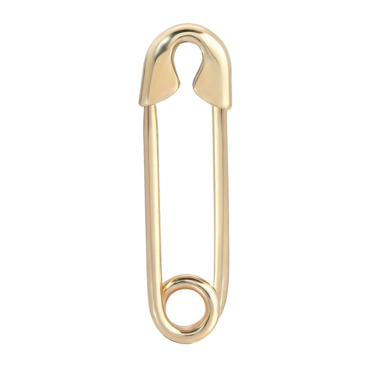 Shiny Gold-colored Safety Pin Earring for a stylish accessory look
