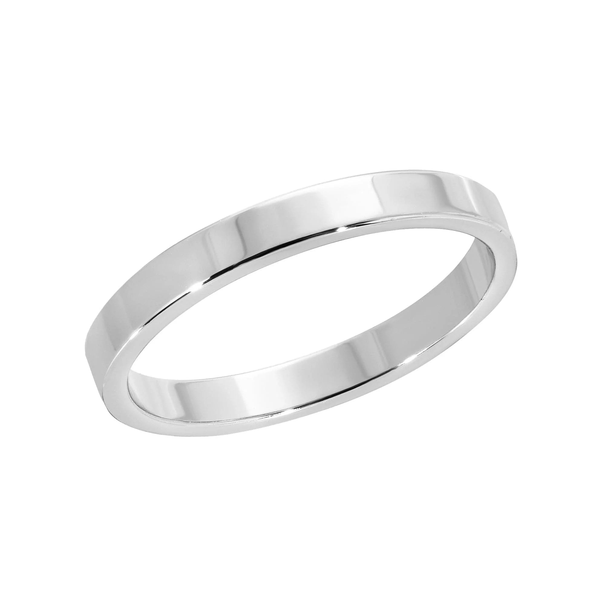 Polished silver band ring with recycled brass plating and clear protective coating to prevent quick wear