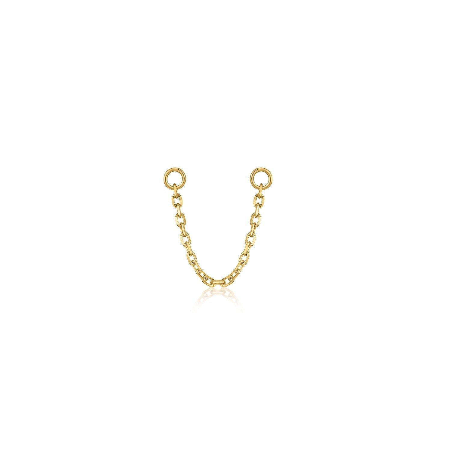a gold plated chain with a clasp on a white background