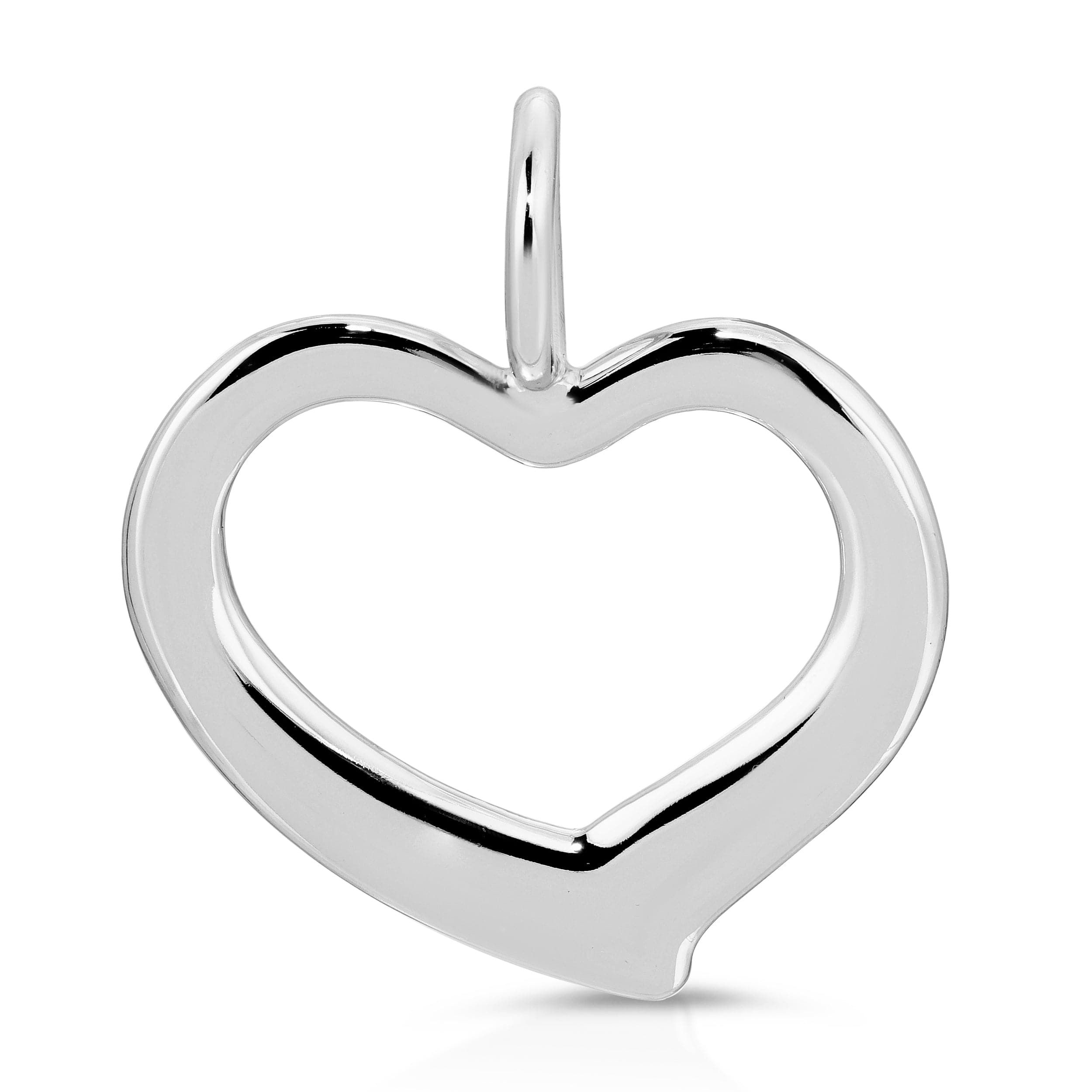 a heart shaped pendant on a white background