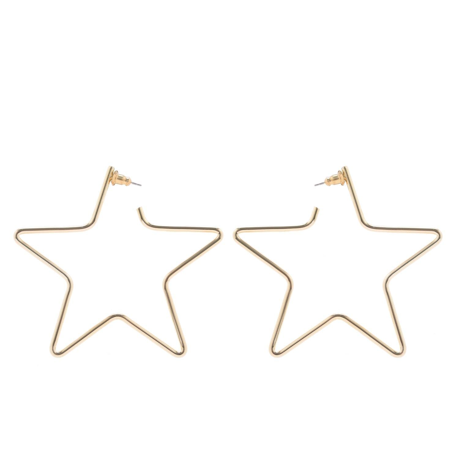 Large Full Star Earrings