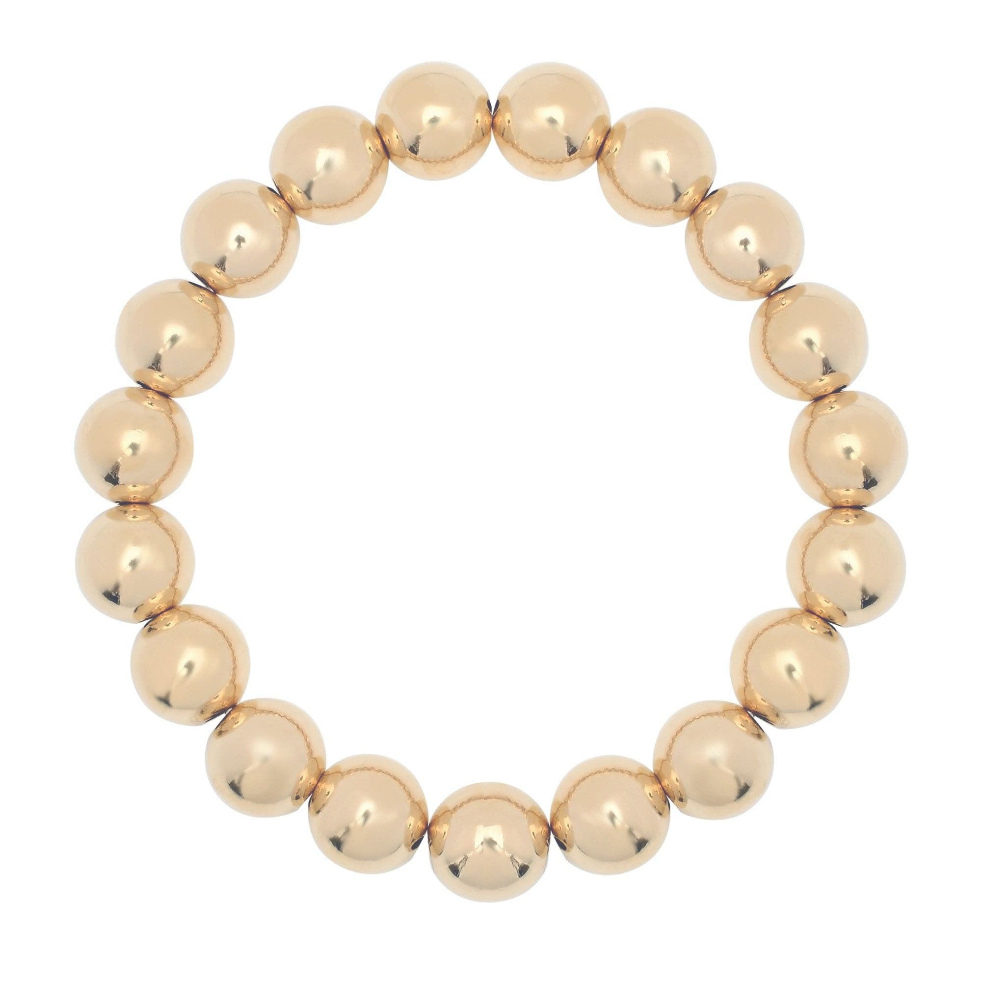 Large Gold Ball Bracelet