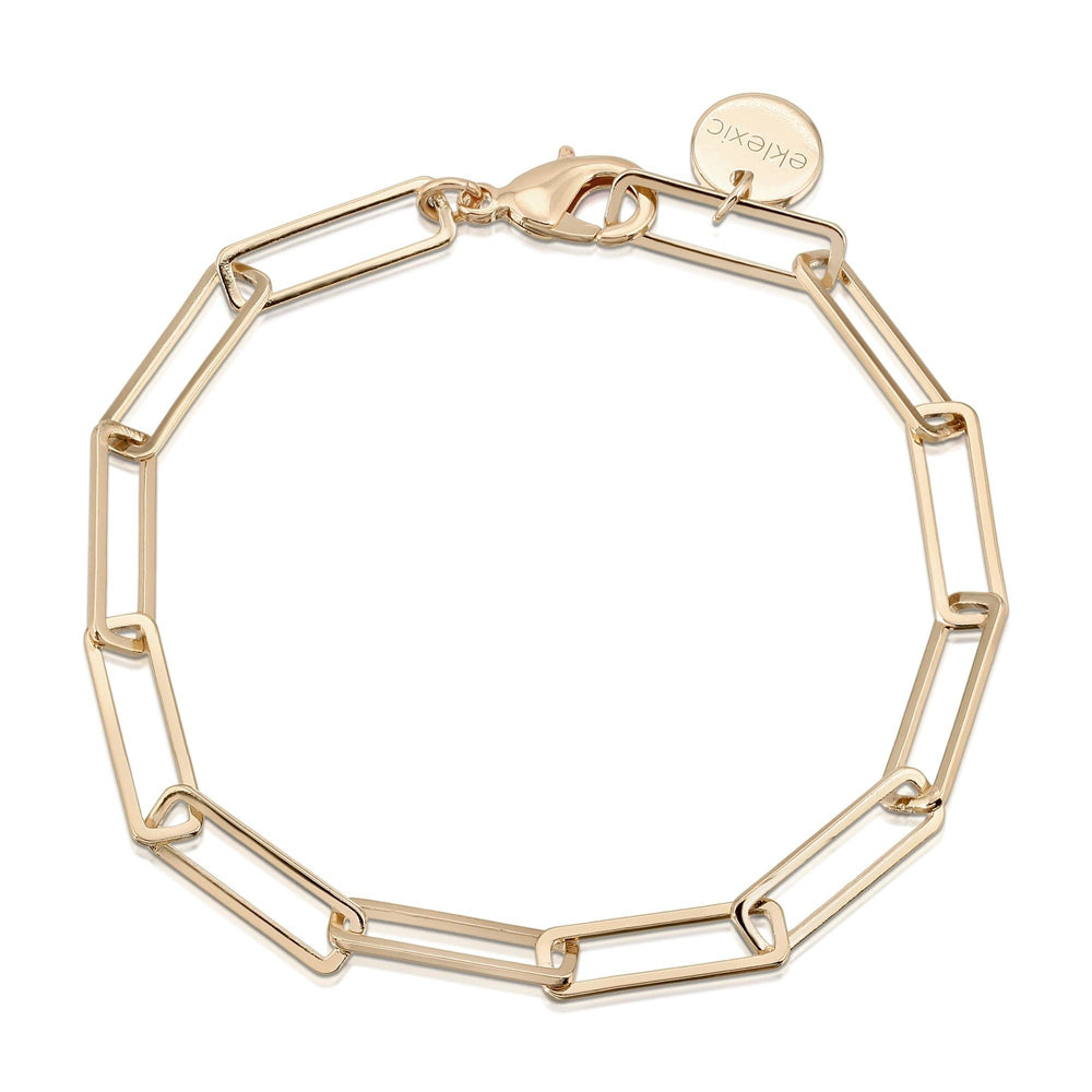 Large Rectangle Link Chain Bracelet - eklexic