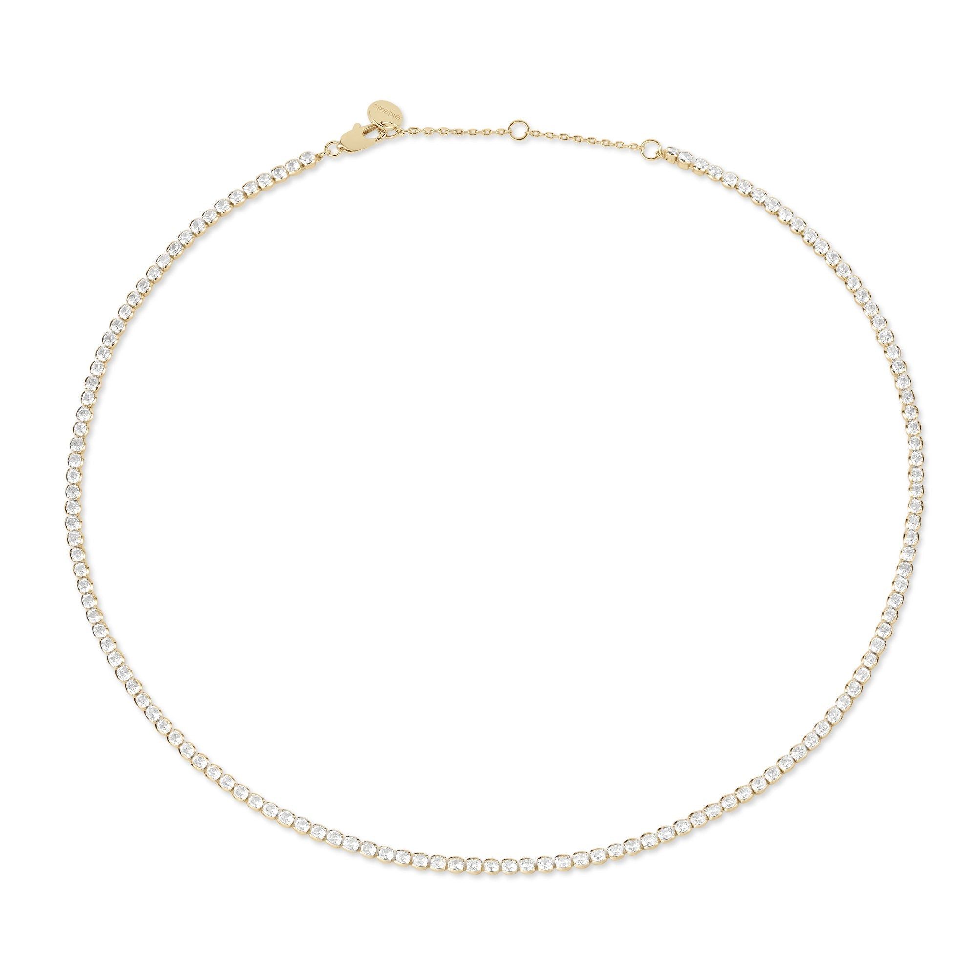 Round CZ Tennis Necklace