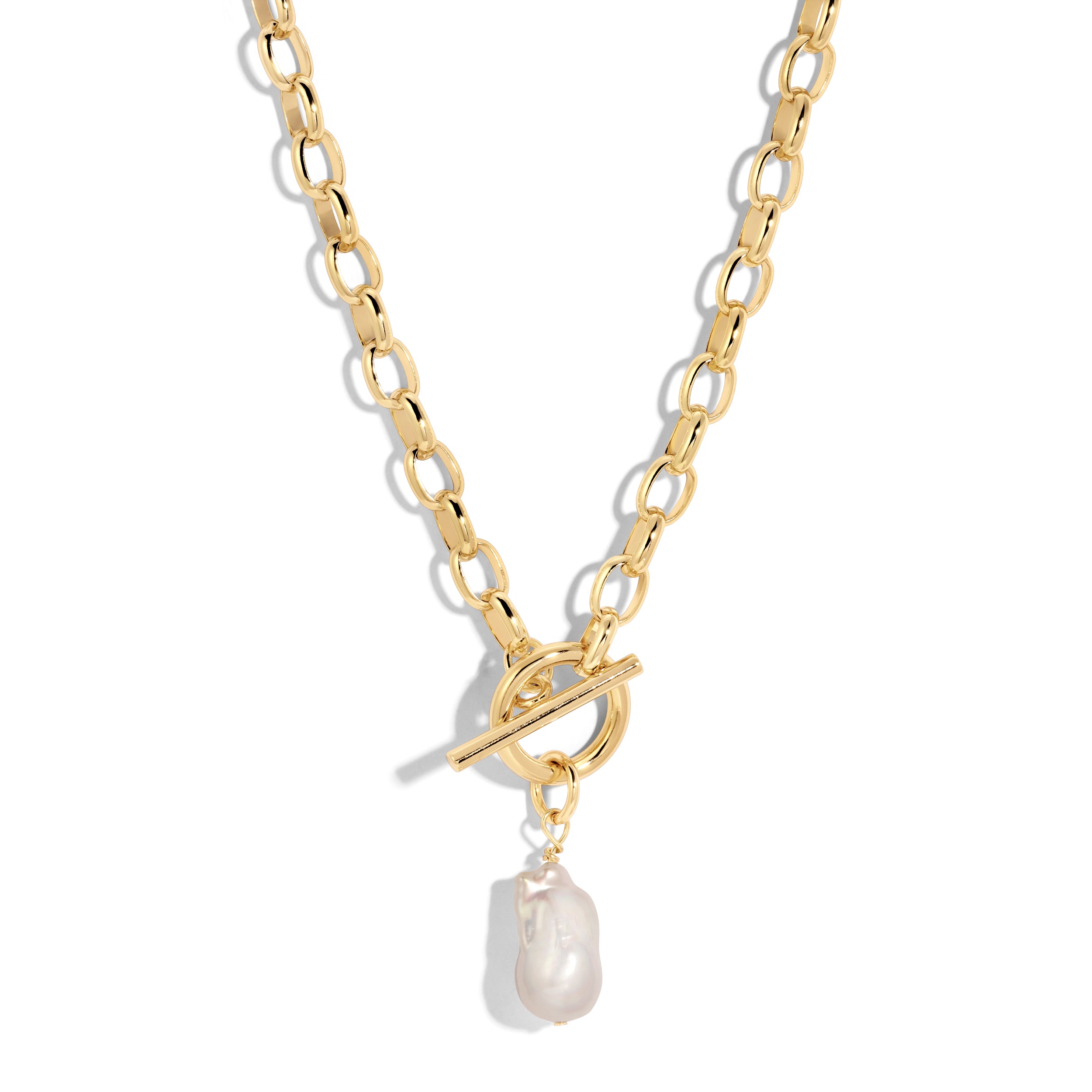 Paris Baroque Pearl Pendant Necklace - eklexic
