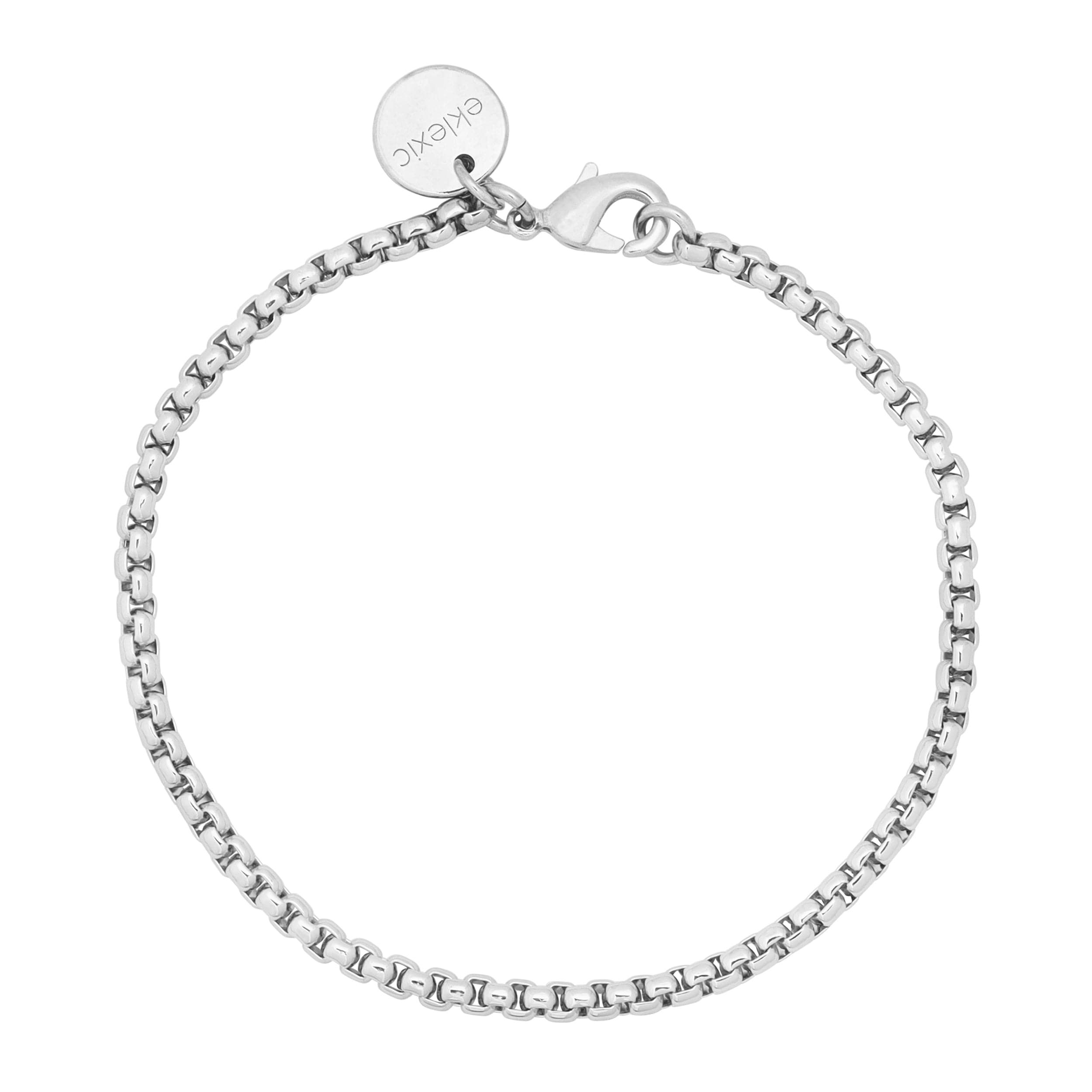 Silver Chain Bracelet with Lobster Clasp for the Thin Luciana Bracelet collection
