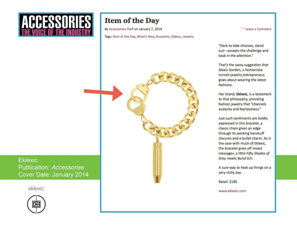 ’Item of the Day’ in Accessories Magazine 1/8/14