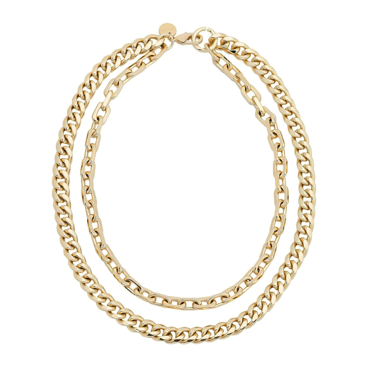 Gold-toned double-strand chain necklace from Cash Necklace collection