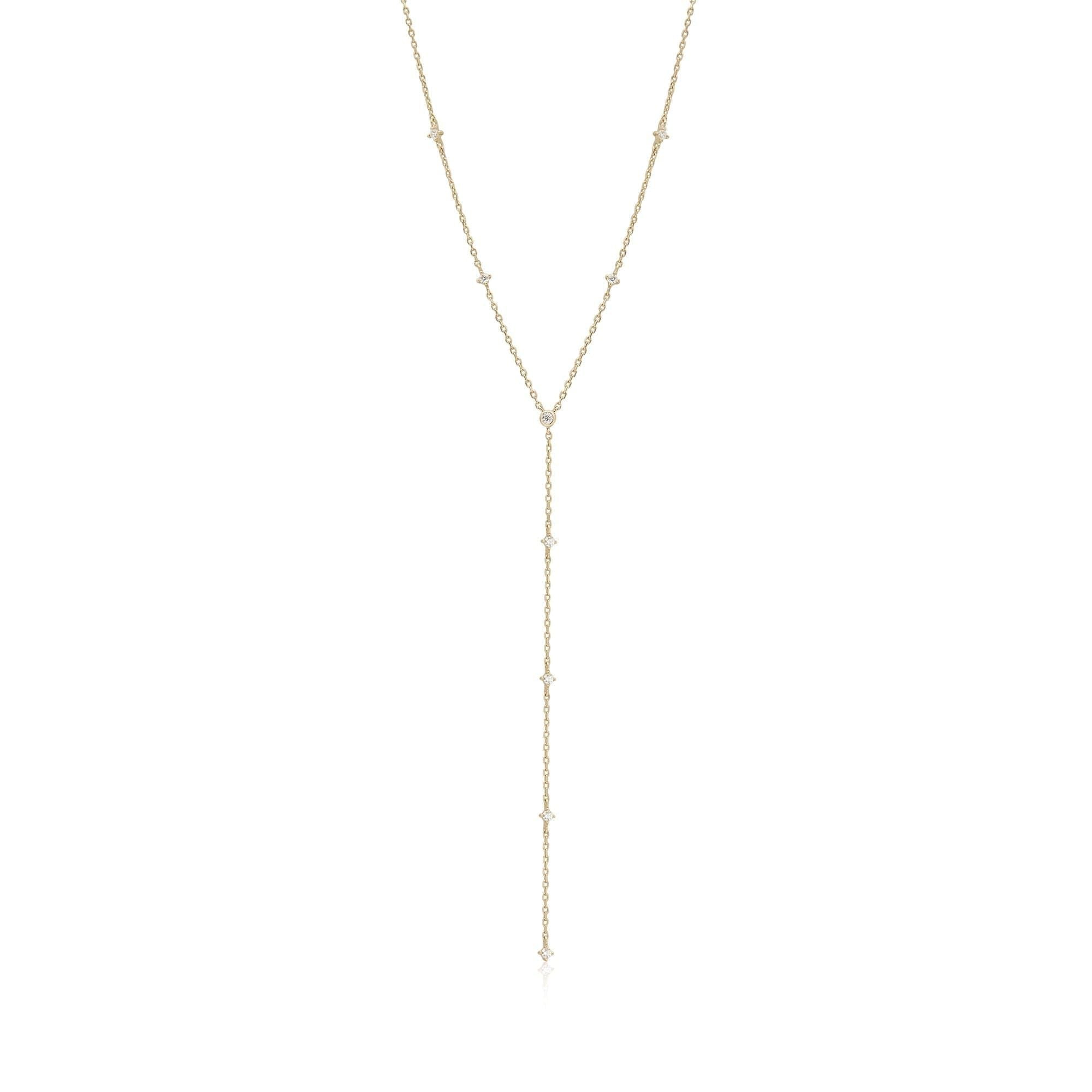 CZ STUDDED LARIAT