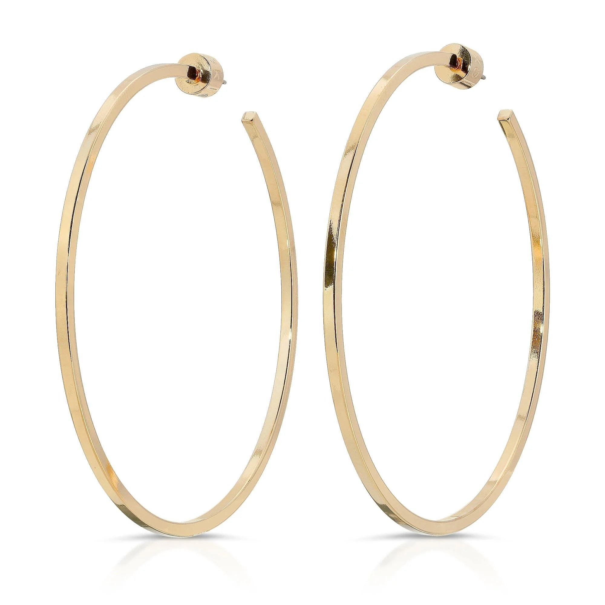 Stylish 2.5-inch Gold Ava Hoops Earrings perfect for everyday or special occasions