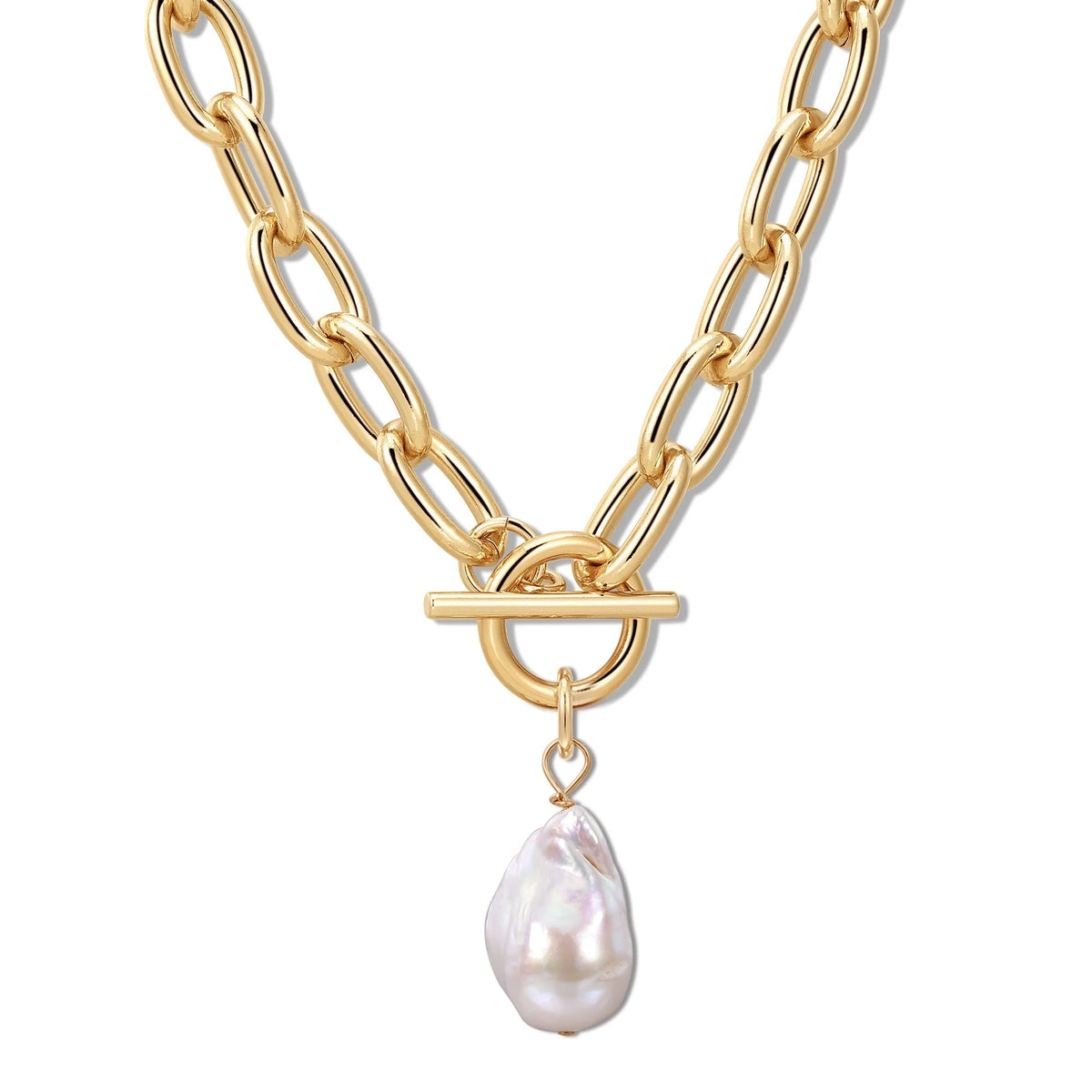 Alana Xl Baroque Pearl Pendant Necklace – eklexic