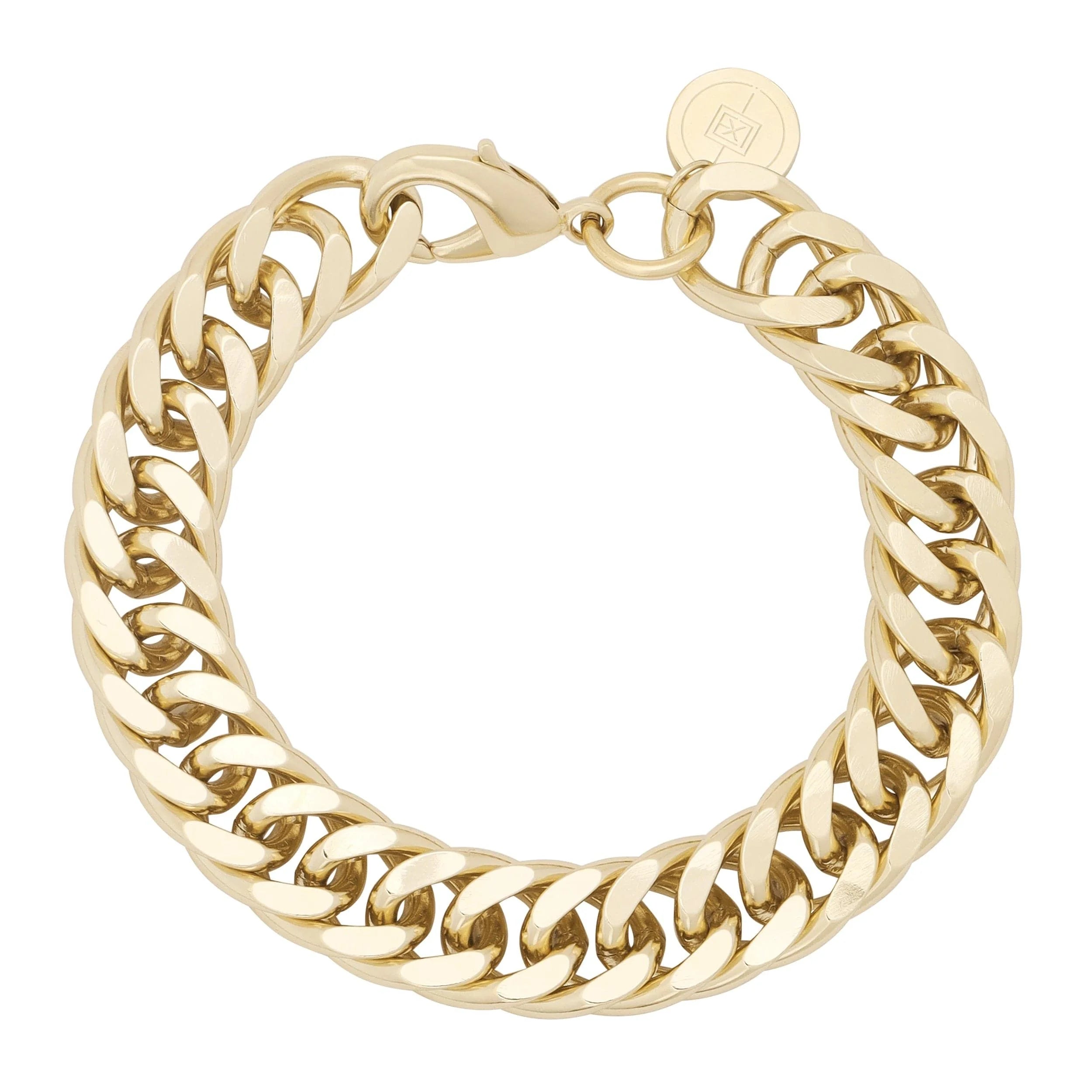 Gold-toned Chain Bracelet from Arya Bracelet collection for stylish accessories