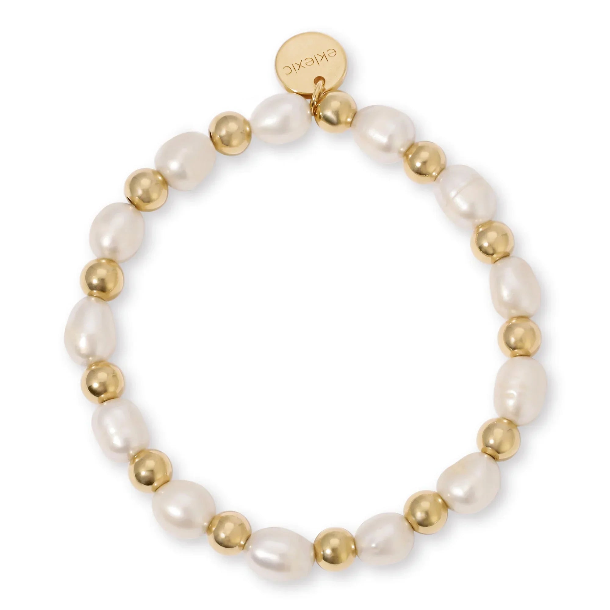 Pearl and gold bead bracelet from Palmer Pearl And Bead Bracelet collection