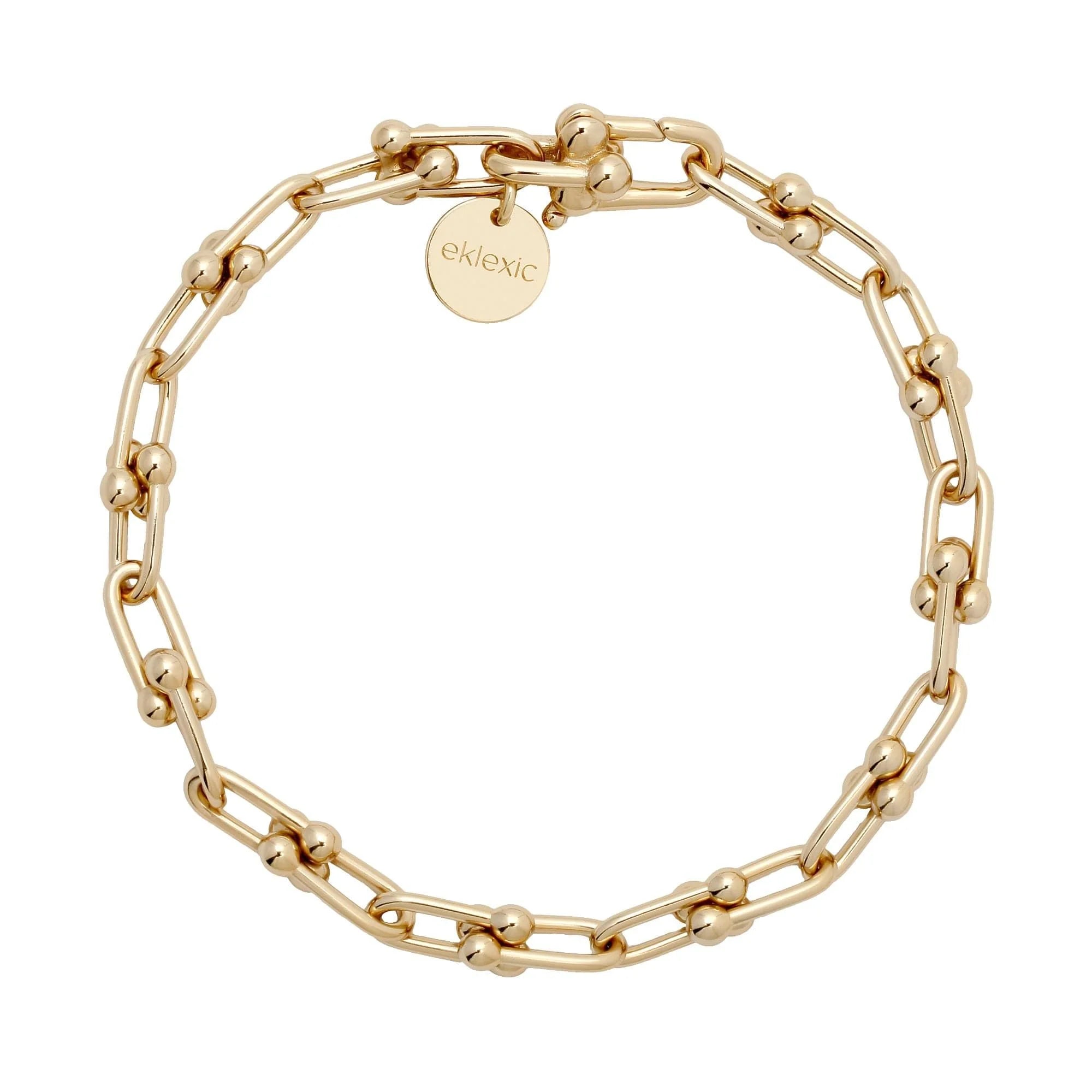 Gold-toned chain link bracelet from the Small Margaux Bracelet collection