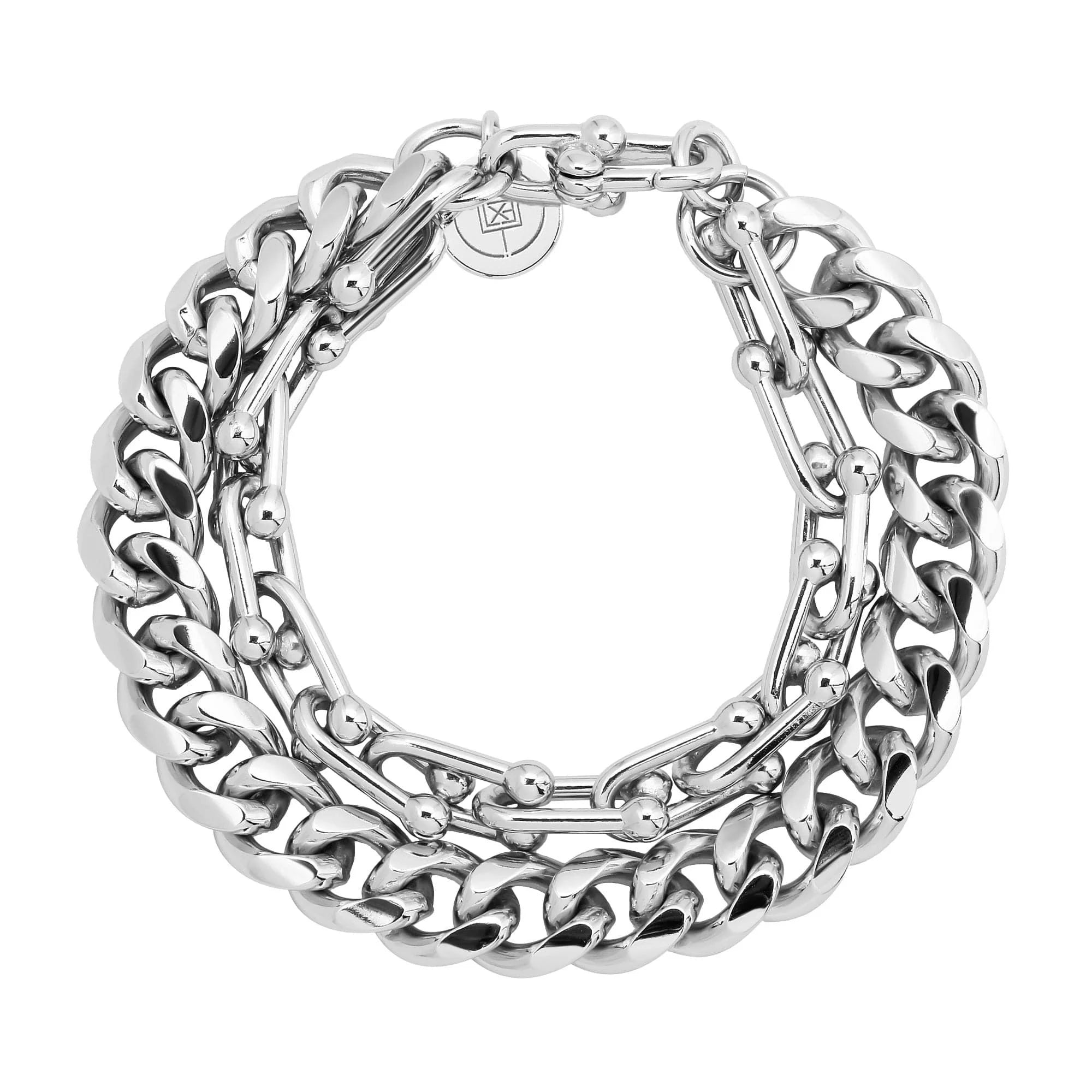 Silver chain bracelet from the Violet Bracelet collection full of style and shine